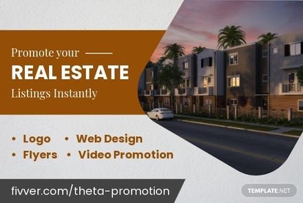Real Estate Promotion Fiverr Banner Template