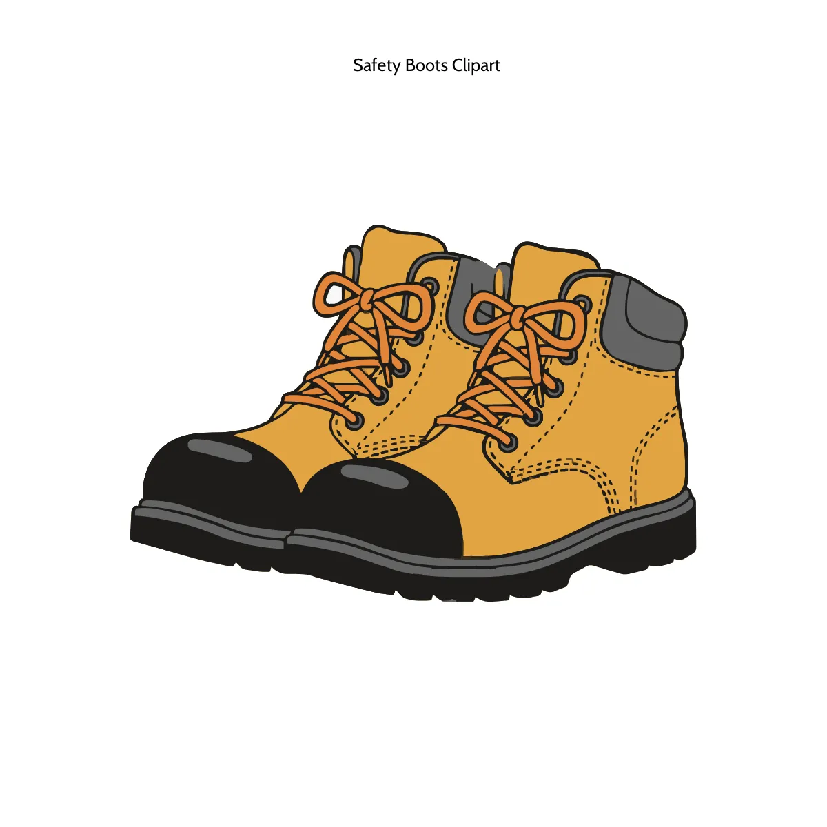Free Safety Boots Clipart Template to Edit Online