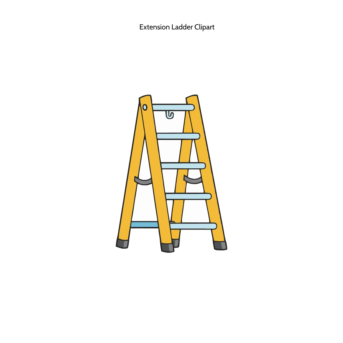 Free Extension Ladder Clipart Template to Edit Online