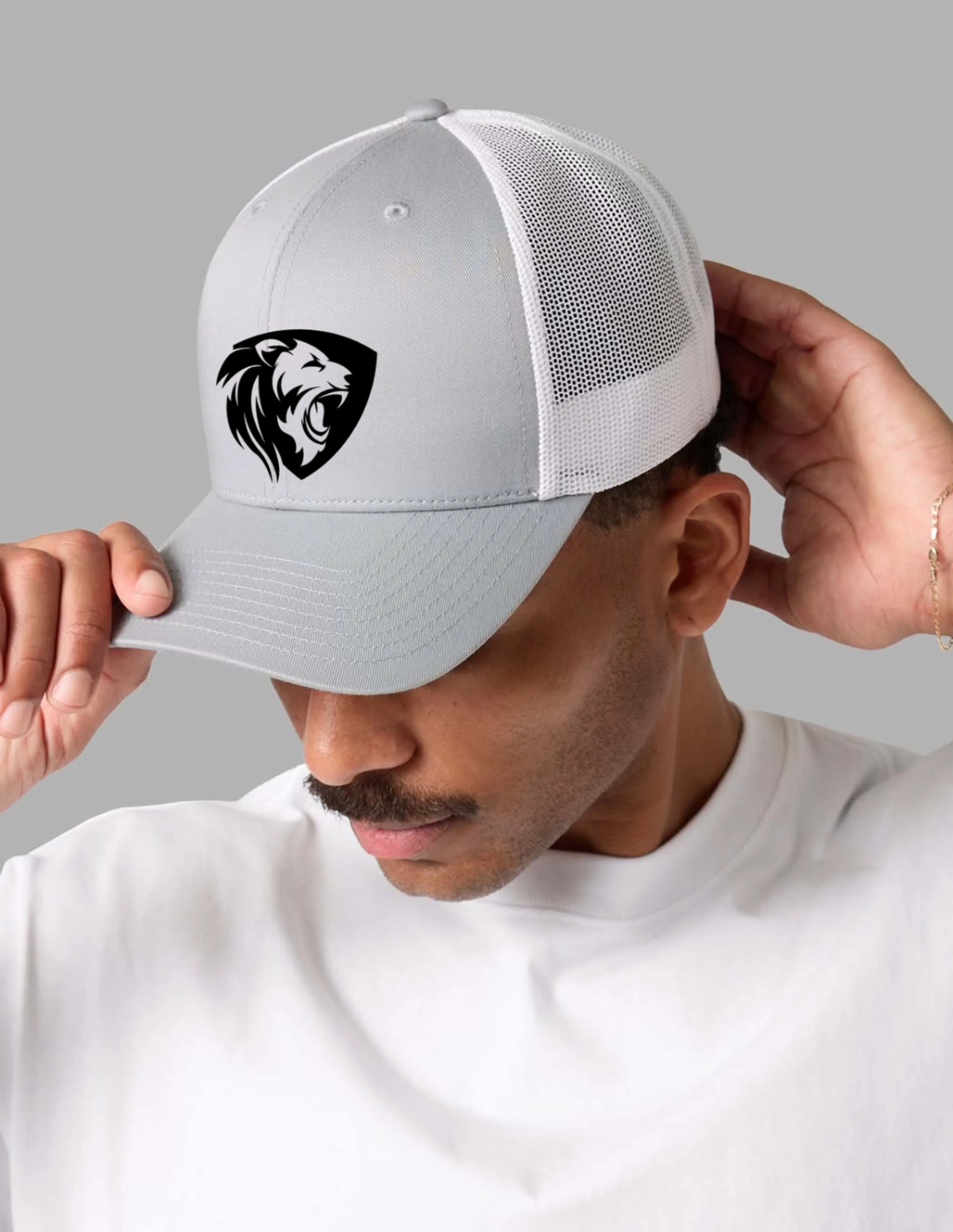 Free Trucker Hat Mockup Template to Edit Online