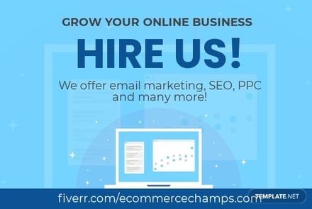 Ecommerce Marketing Fiverr Banner Template