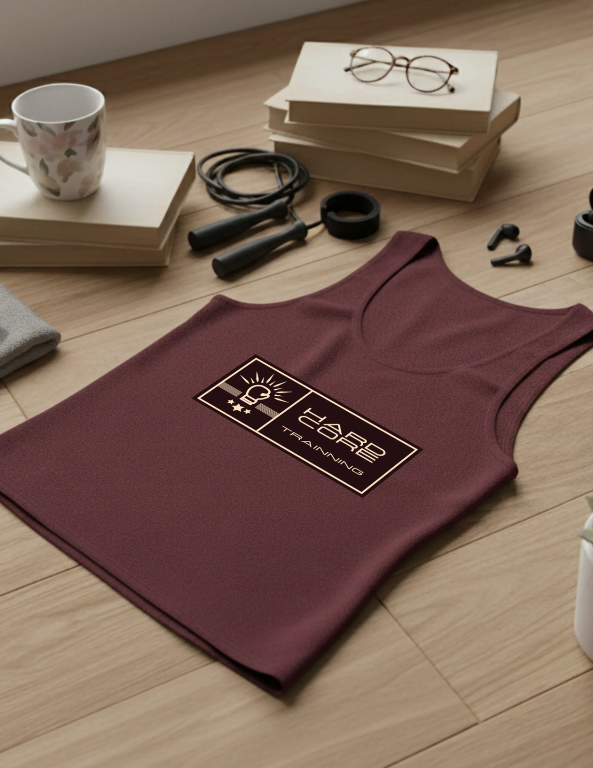 Simple Realistic Tank Top Mockup Template