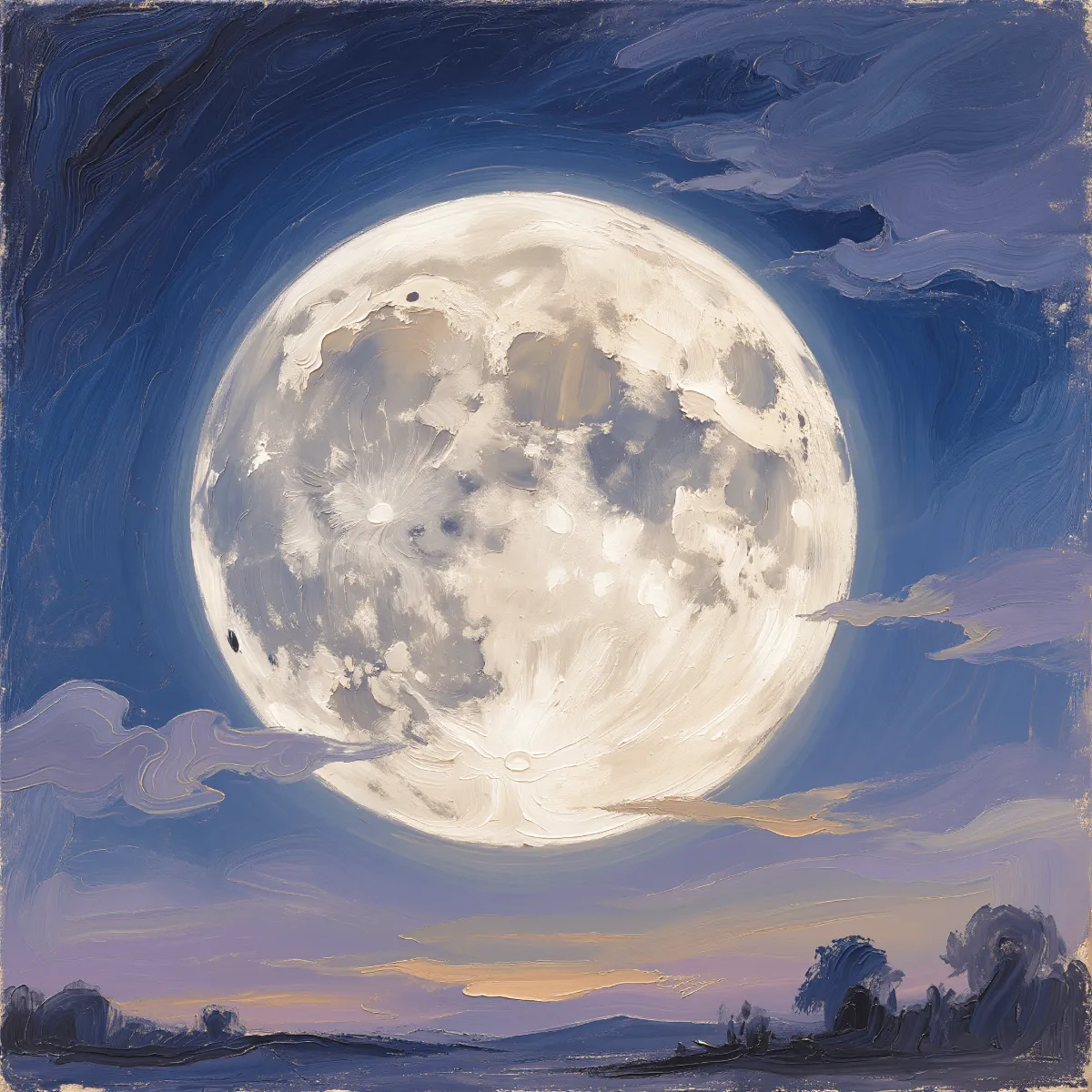 Free Giant Moon Art Template to Edit Online
