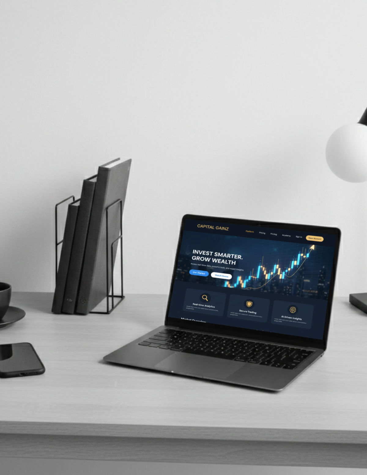 Free Perspective Laptop Mockup Template to Edit Online