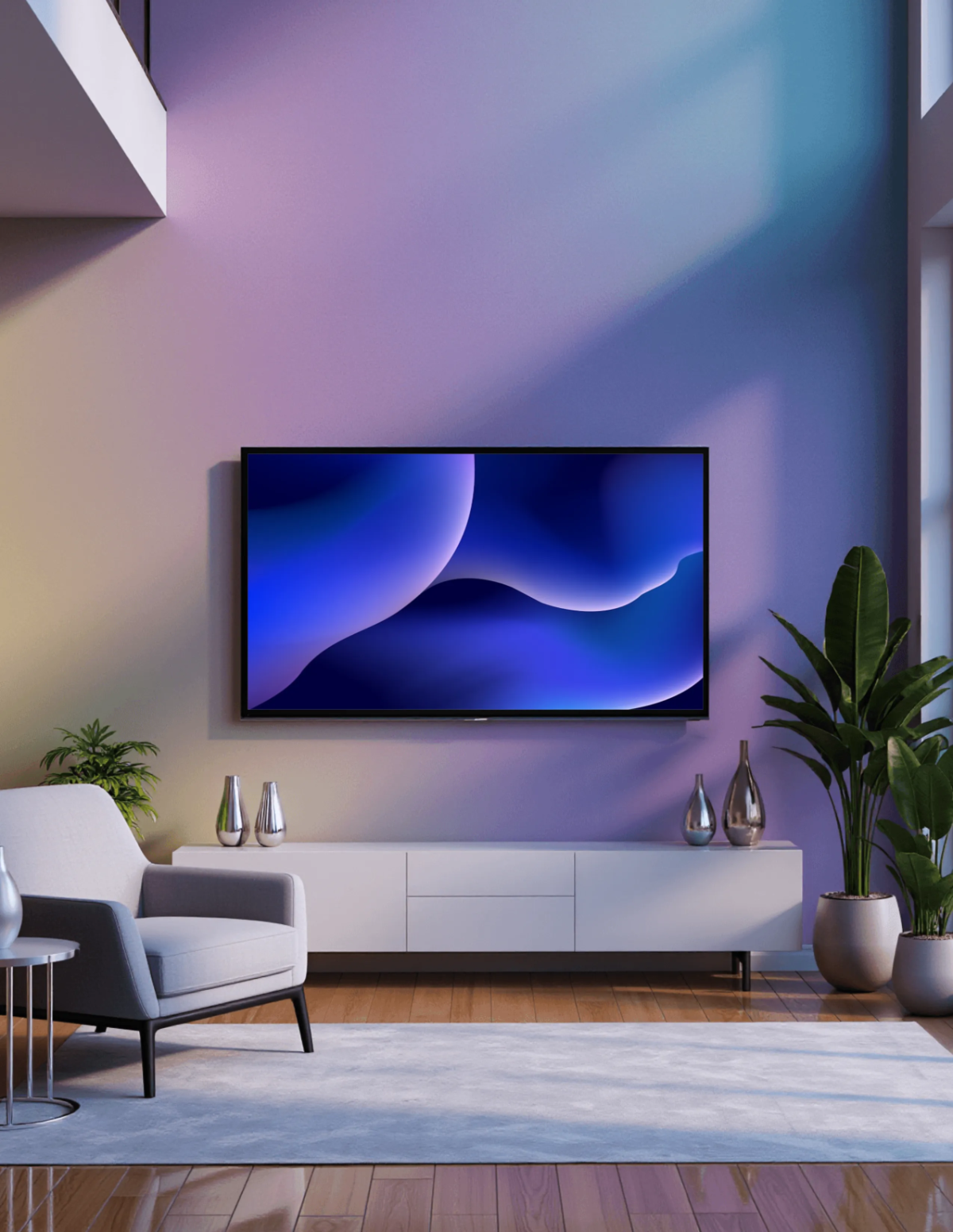 Free Flat Screen TV Mockup Template to Edit Online