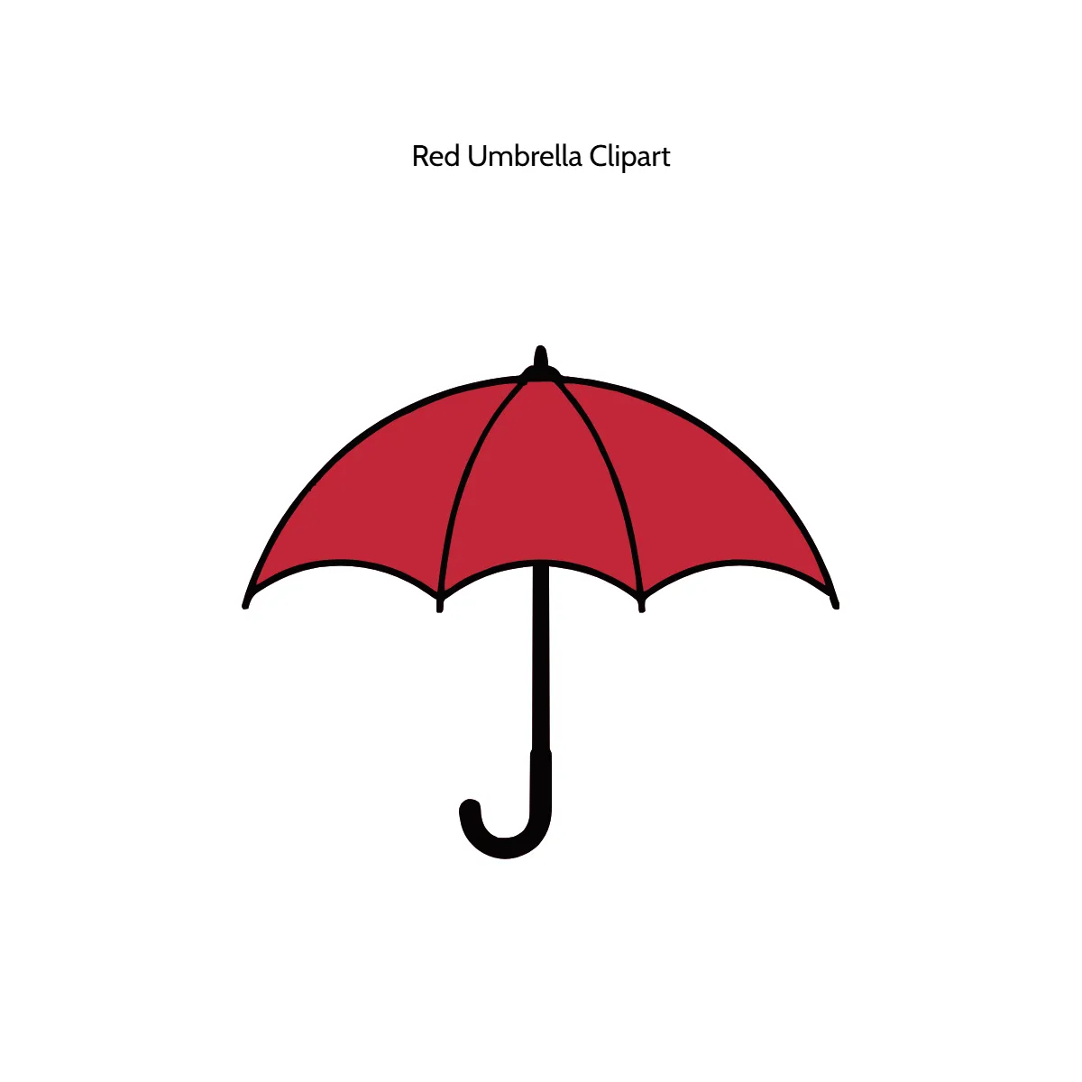 Free Red Umbrella Vector Clipart (PNG, SVG) to Edit Online