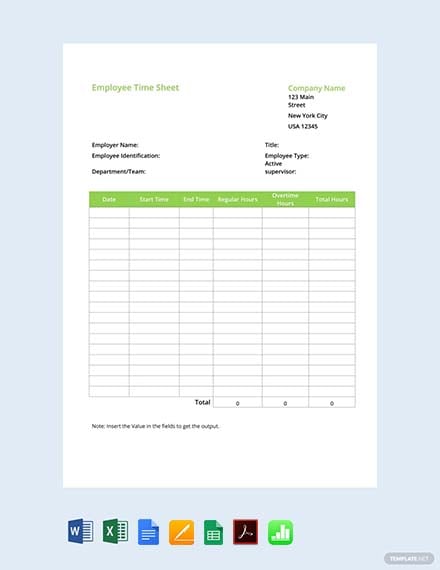 50 Timesheet Apple Numbers Templates Free Downloads Template Net