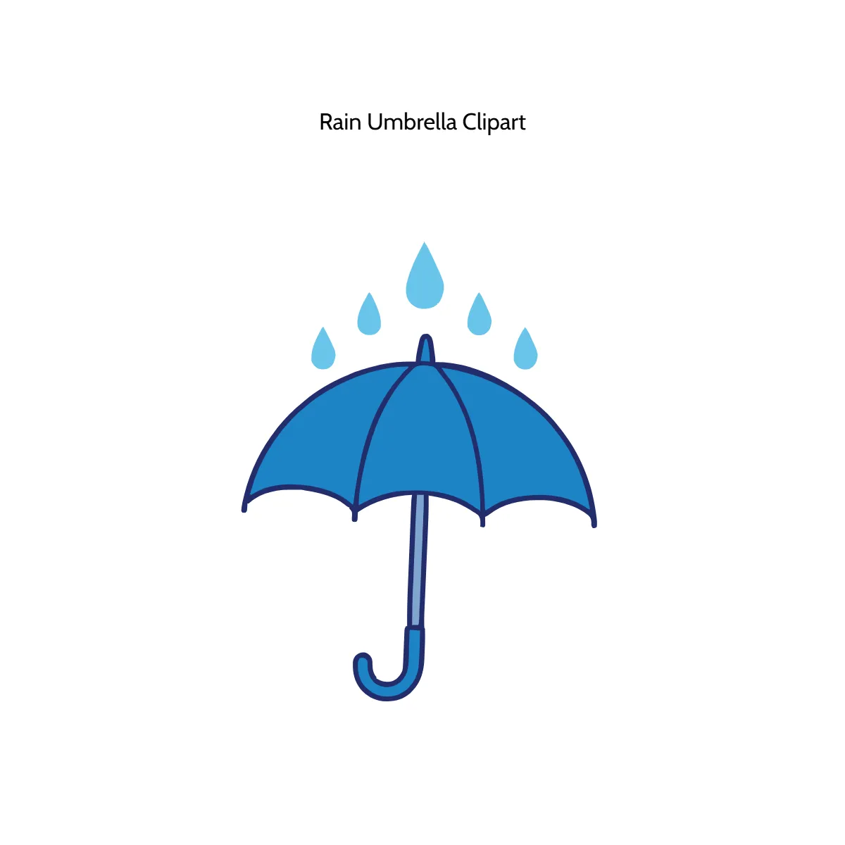 Free Rain Umbrella Vector Clipart (PNG, SVG) to Edit Online