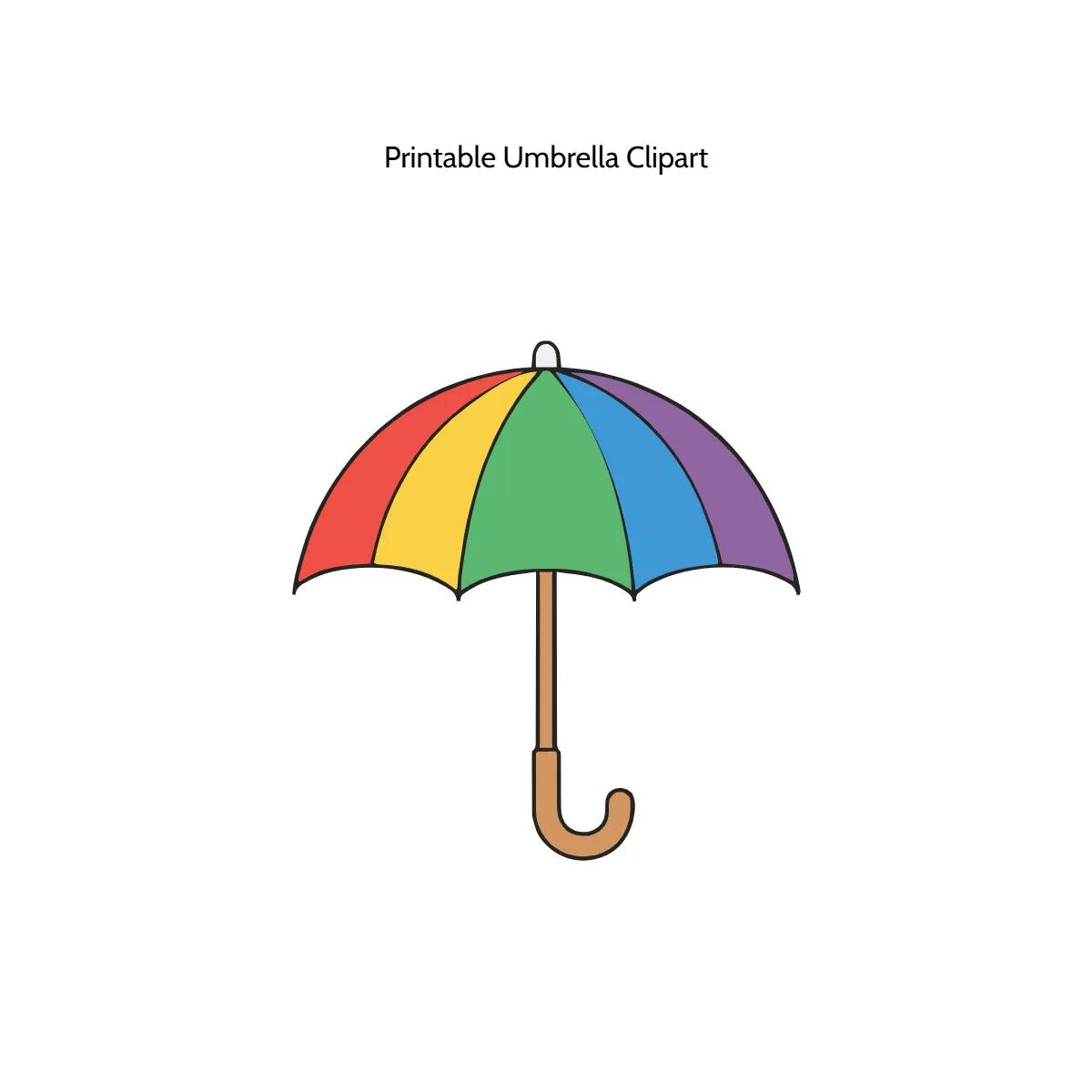 Free Printable Umbrella Vector Clipart (PNG, SVG) to Edit Online