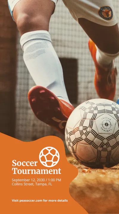 Free Sports Event Instagram Story Template to Edit Online