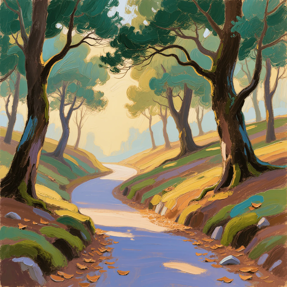 Free Pathway Art Template to Edit Online