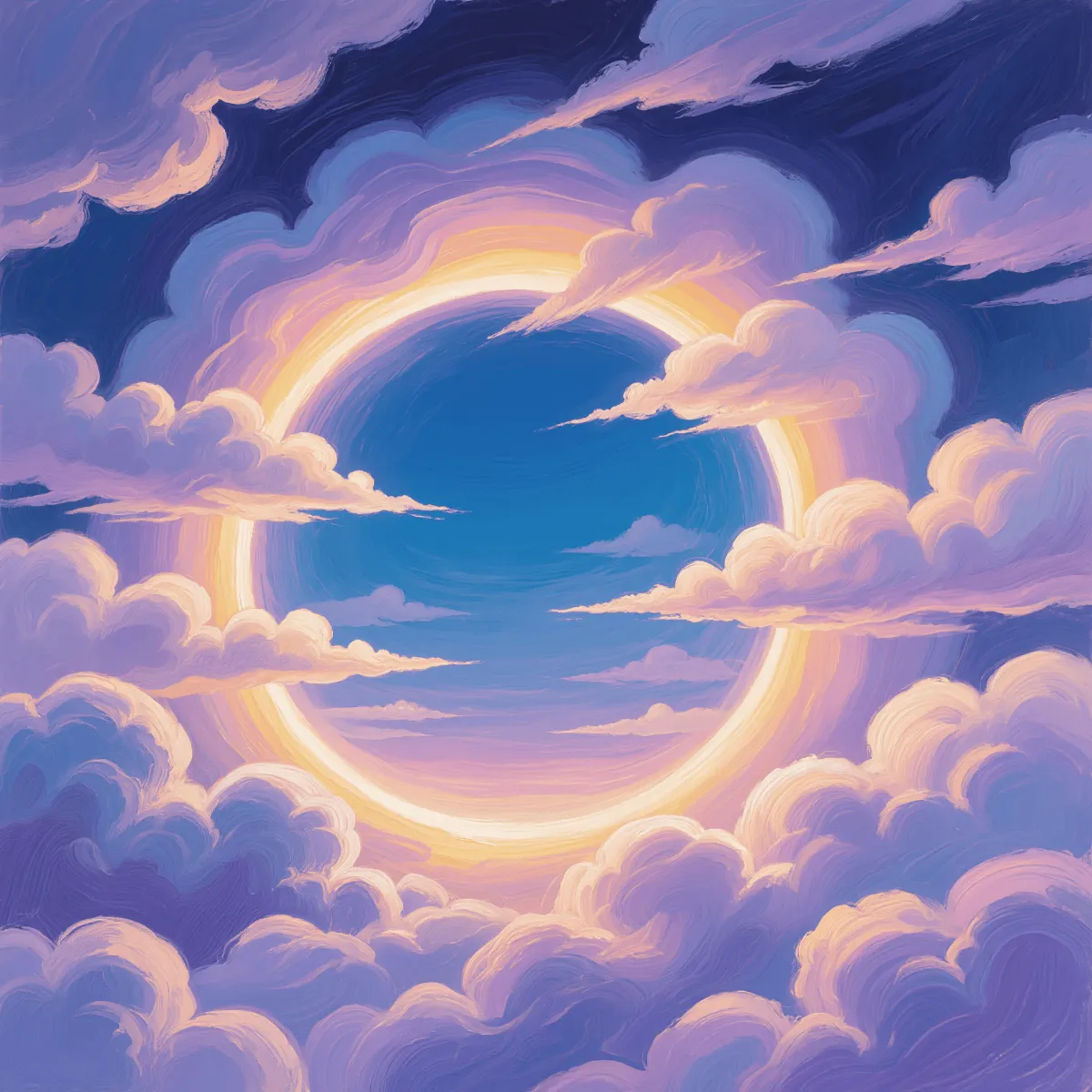 Free Sea of Clouds Art Template to Edit Online