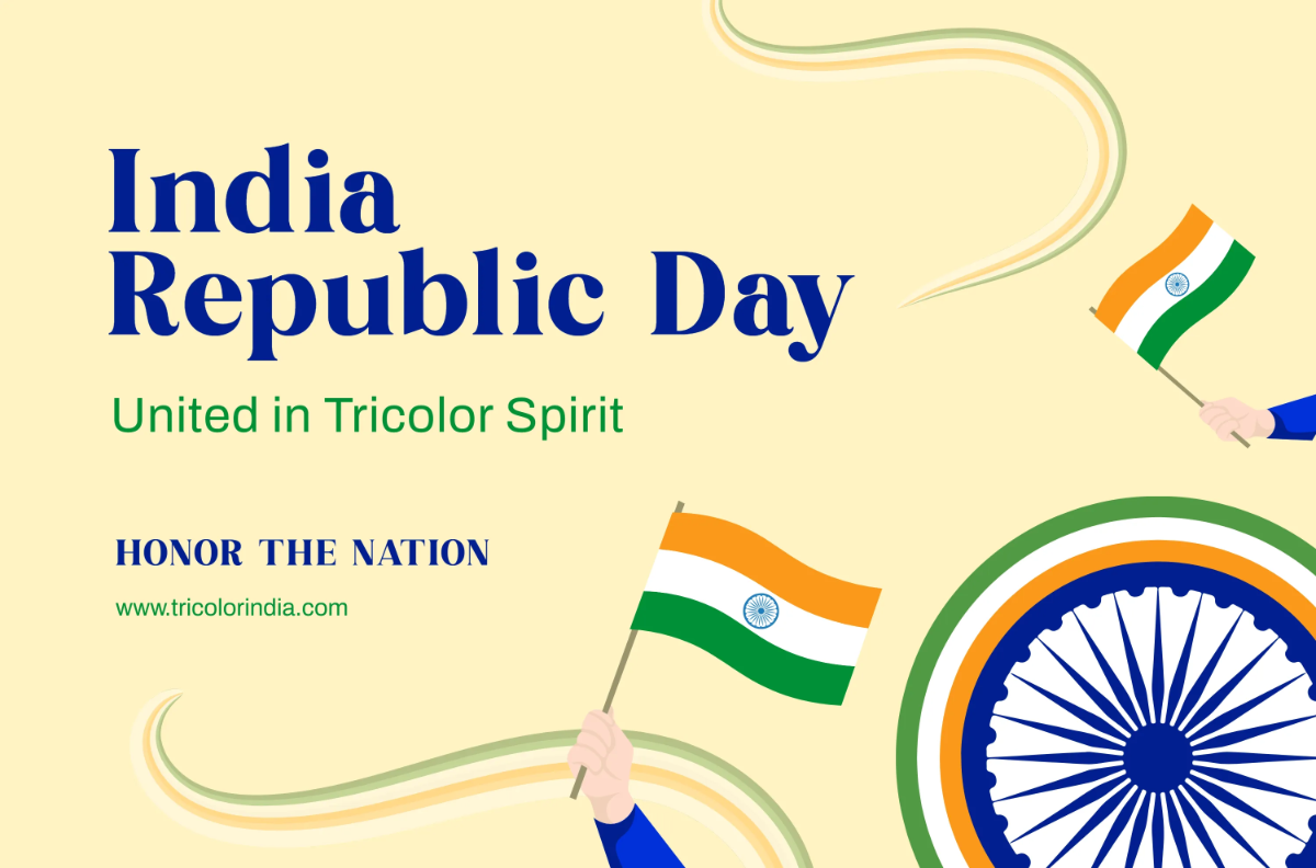 Free Tricolor India Republic Day Banner Template to Edit Online