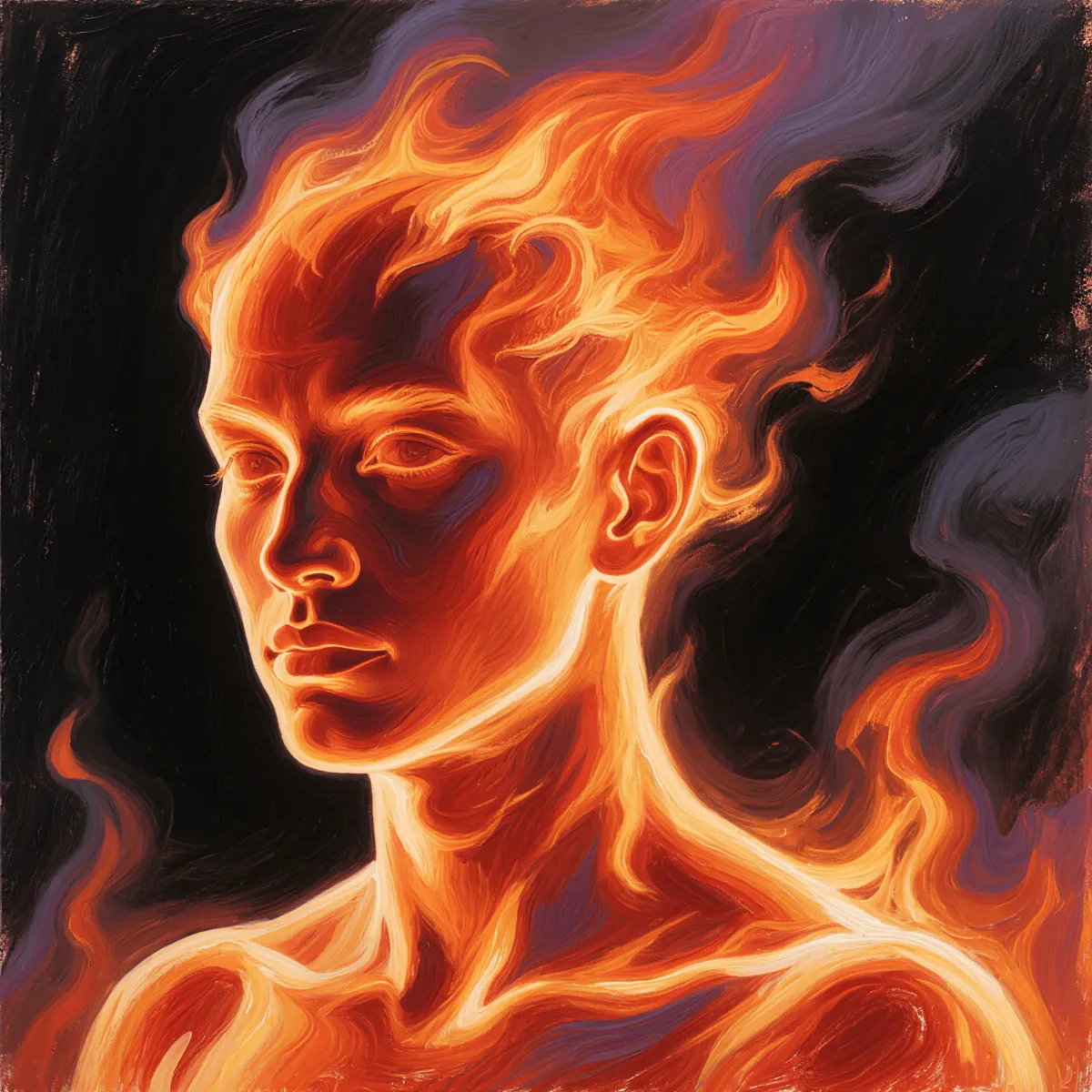 Free Living Flame Art to Edit Online