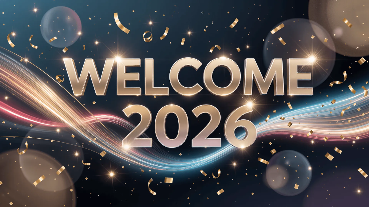 Free Welcome 2026 New Year Desktop Wallpaper Template to Edit Online