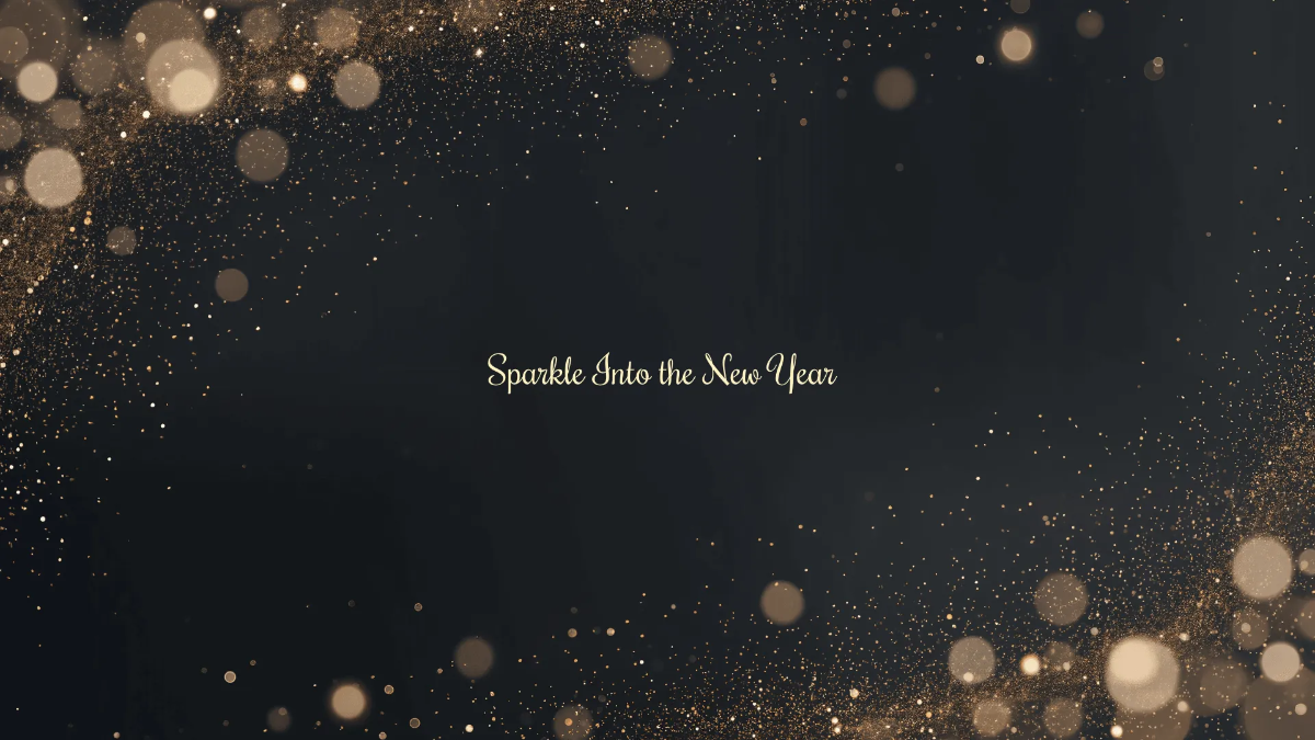 Free Glitter New Year Desktop Wallpaper Template to Edit Online