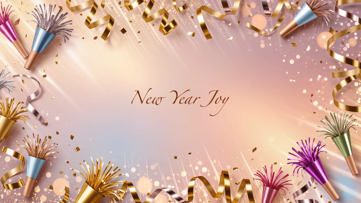 Creative New Year Desktop Wallpaper Template to Download