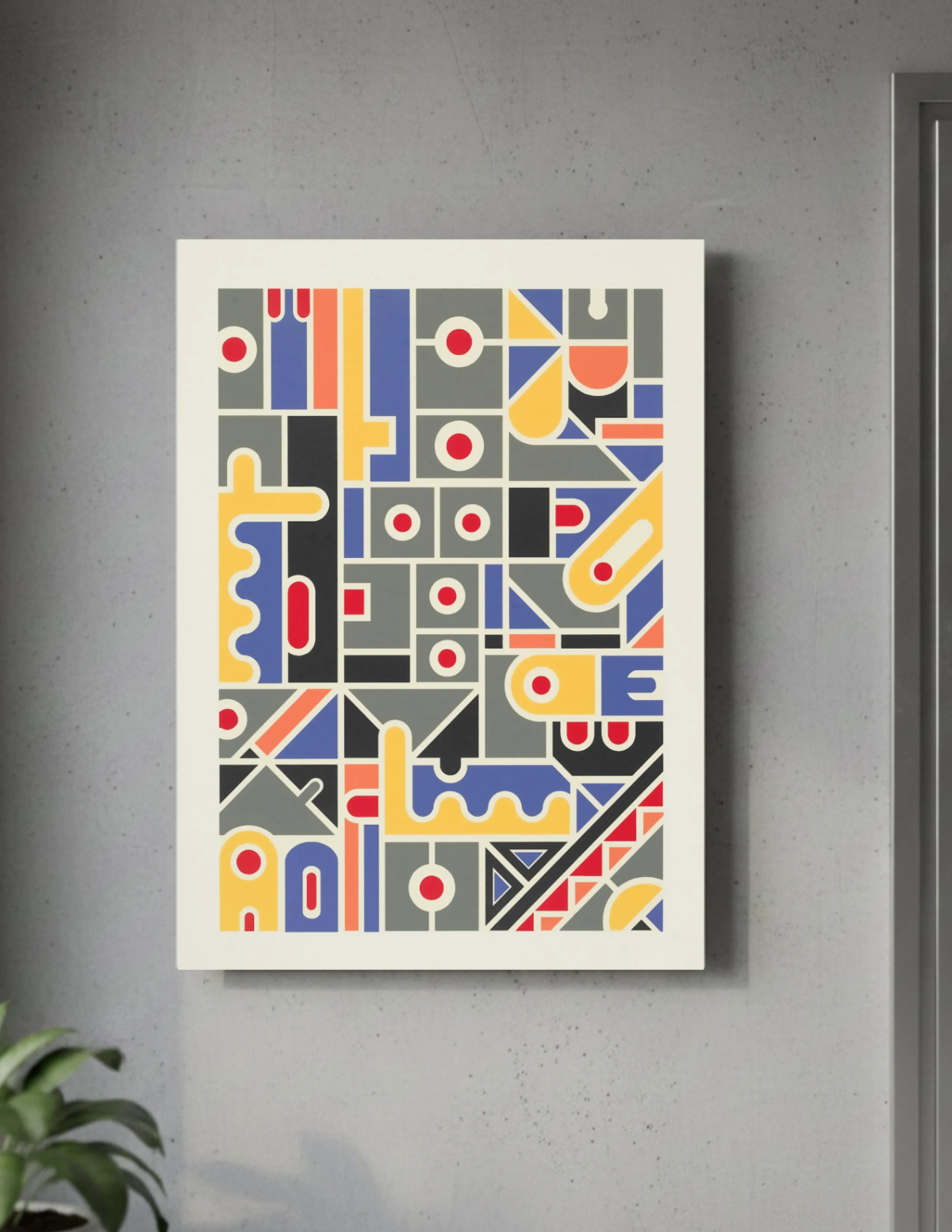 Free Colorful Square Poster Mockup Template to Edit Online