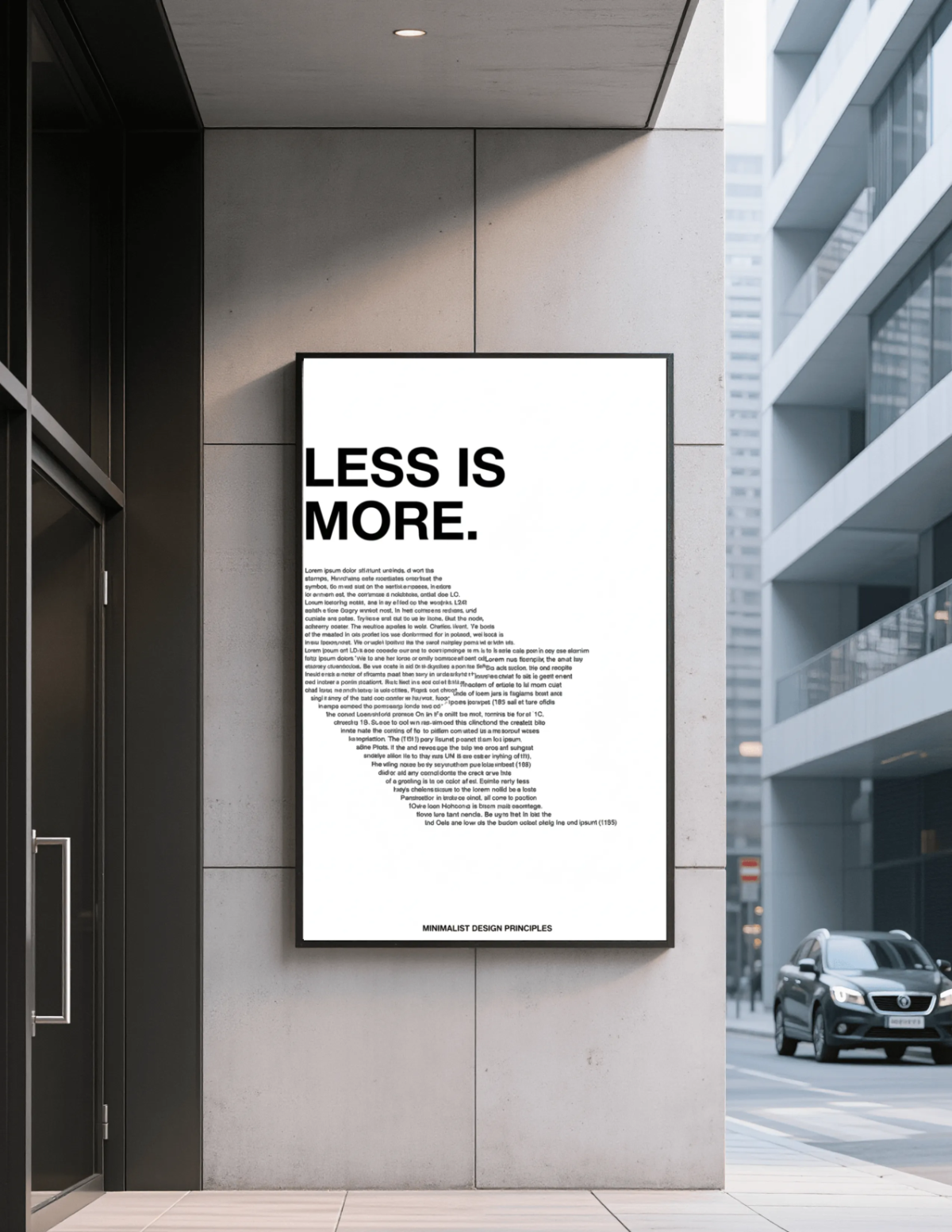 Free Aesthetic City Poster Mockup Template to Edit Online