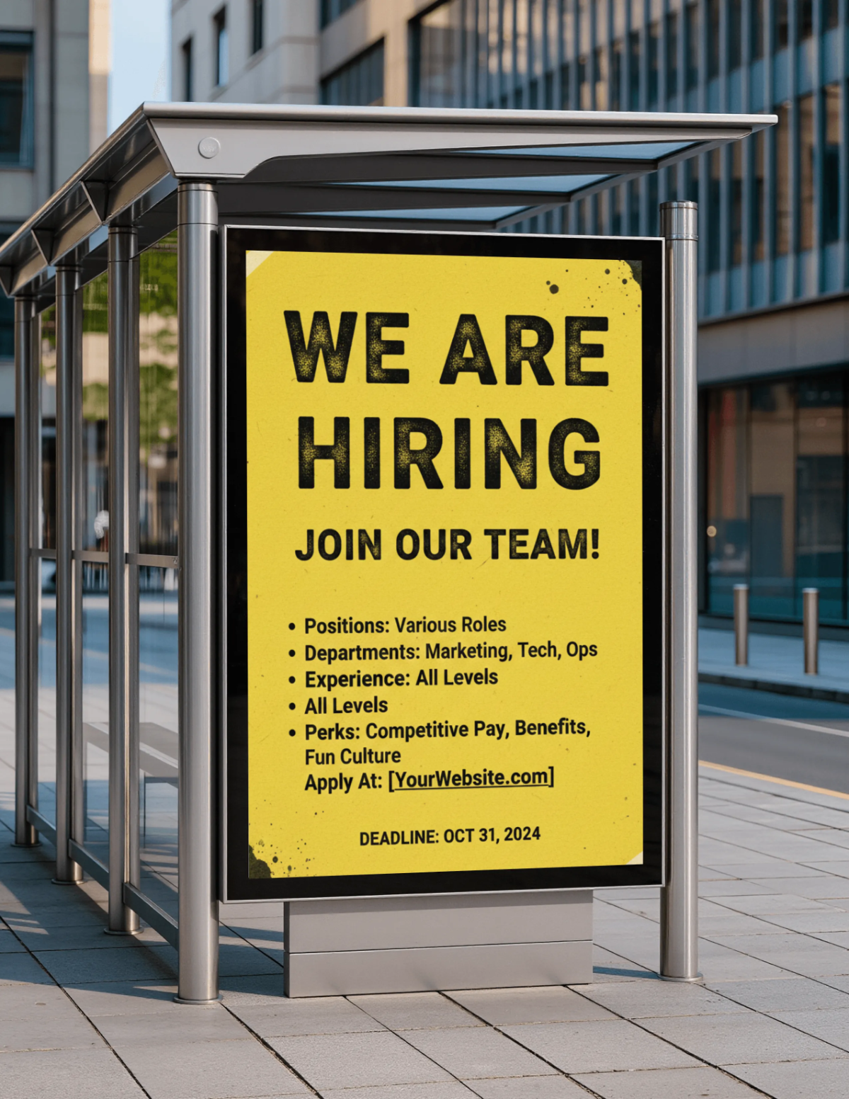 Free Advertisement Poster Mockup Template to Edit Online