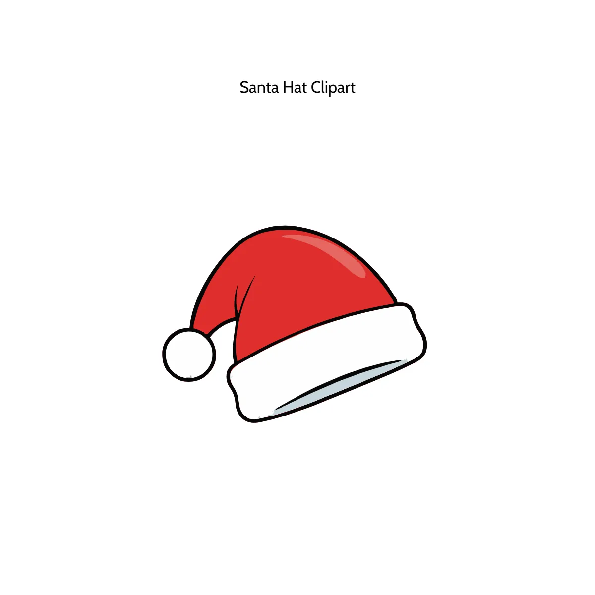 Free Santa Hat Vector Clipart (PNG, SVG) to Edit Online