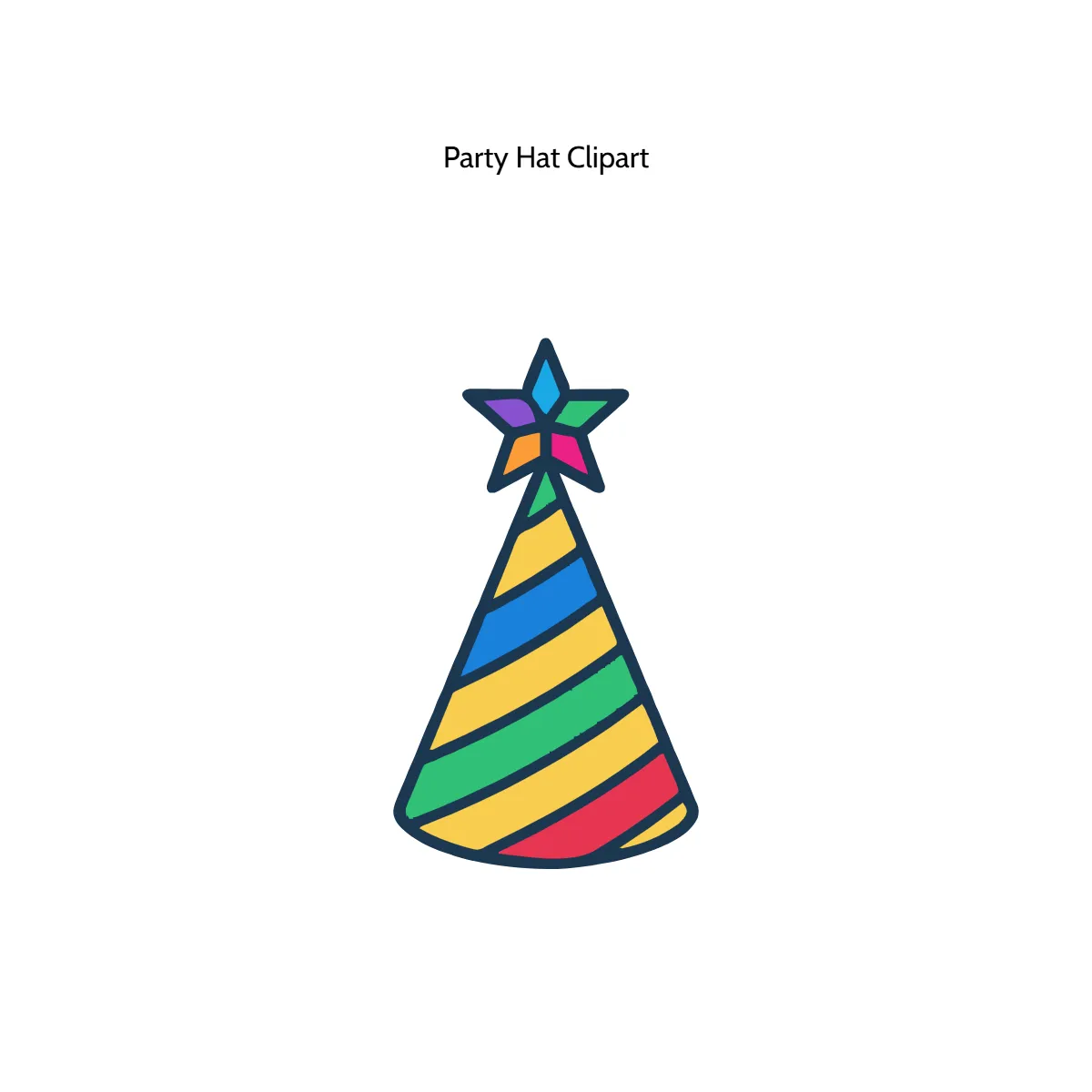 Free Party Hat Vector Clipart (PNG, SVG) to Edit Online