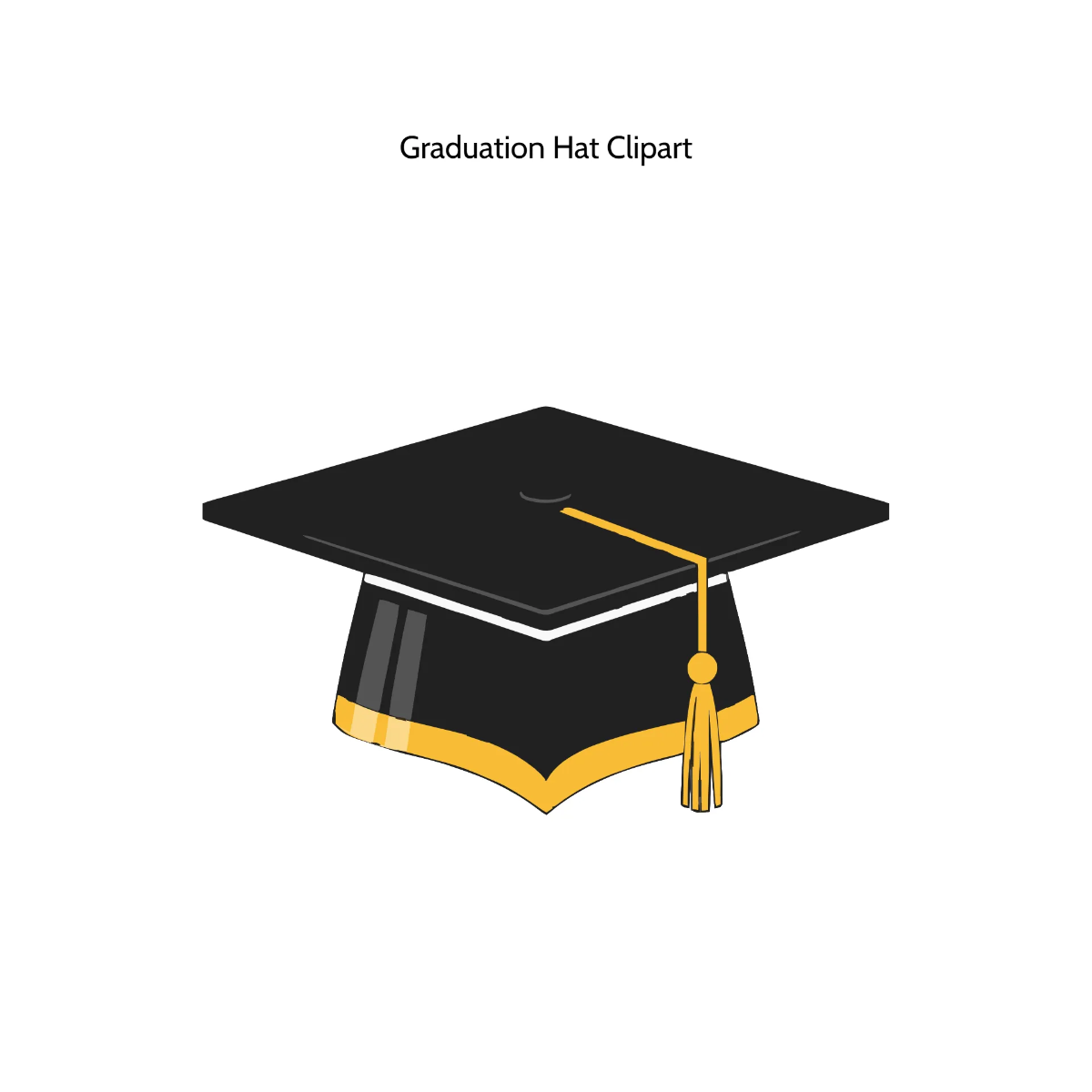 Free Graduation Hat Vector Clipart (PNG, SVG) to Edit Online