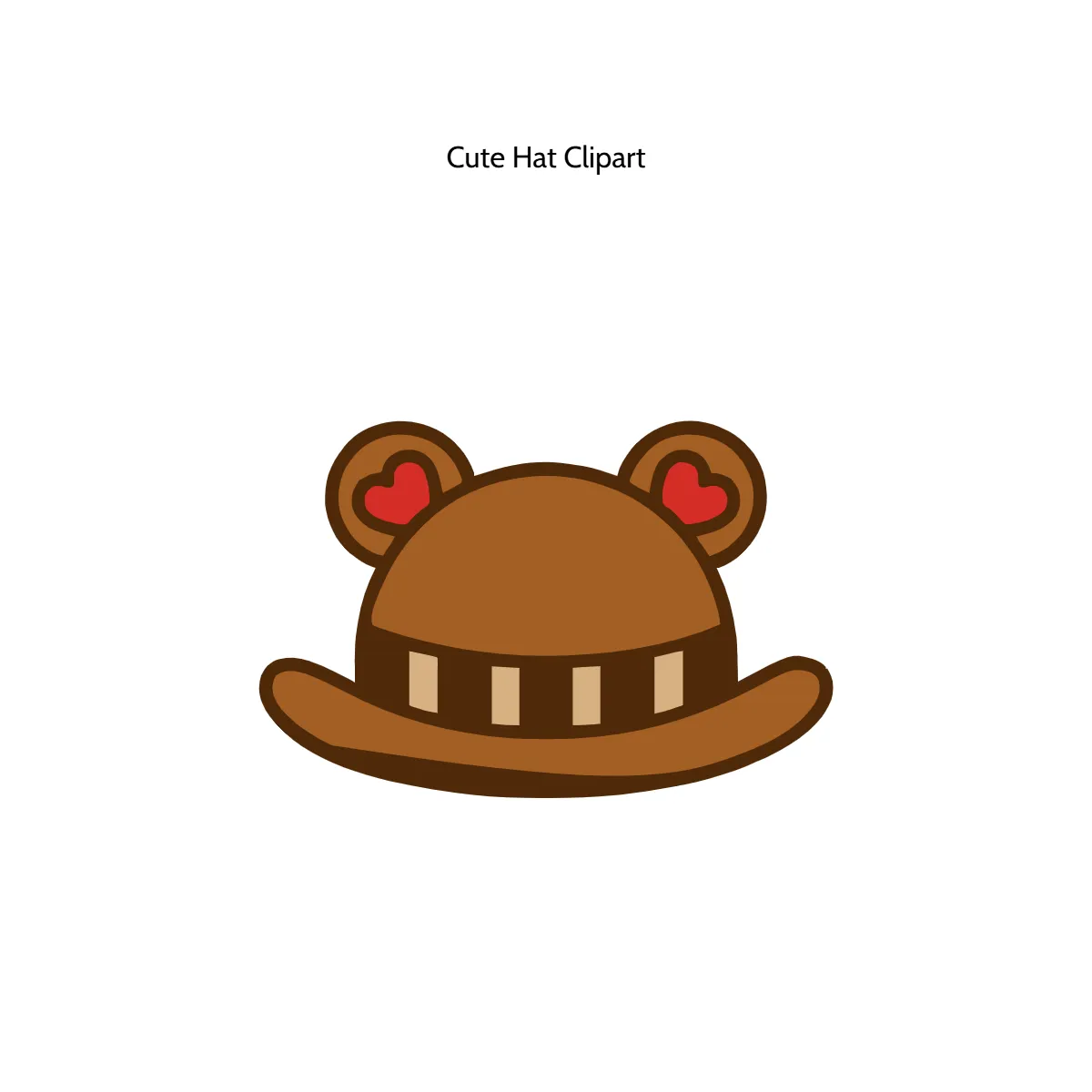 Free Cute Hat Vector Clipart (PNG, SVG) to Edit Online