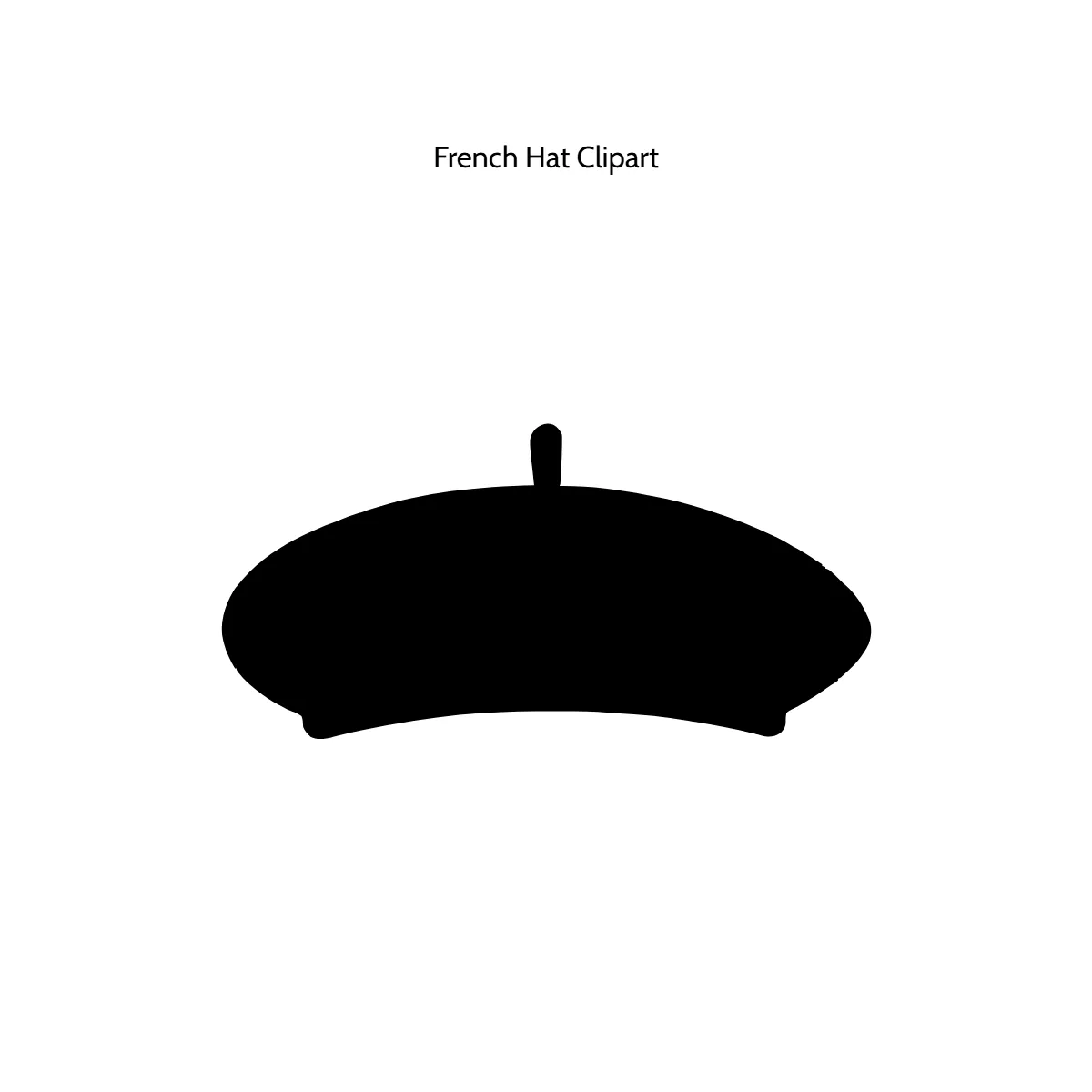 Free French Hat Vector Clipart (PNG, SVG) to Edit Online