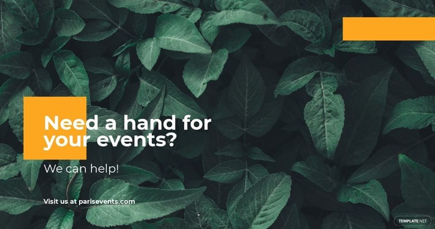 Free Event Planner Facebook Post Template