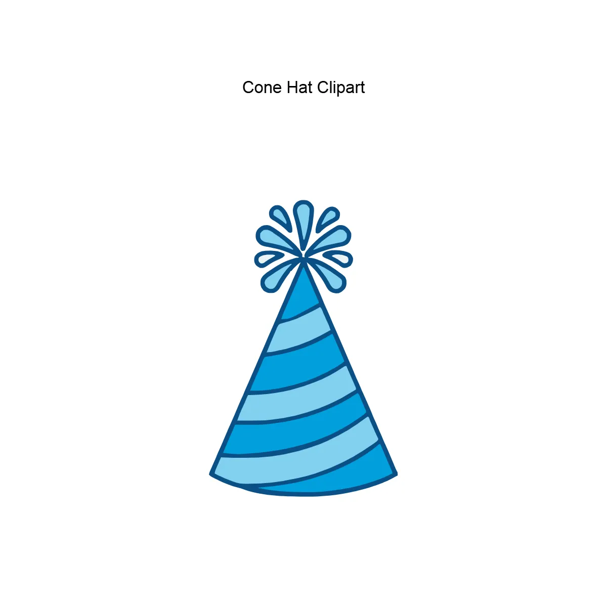 Free Cone Hat Vector Clipart (PNG, SVG) to Edit Online