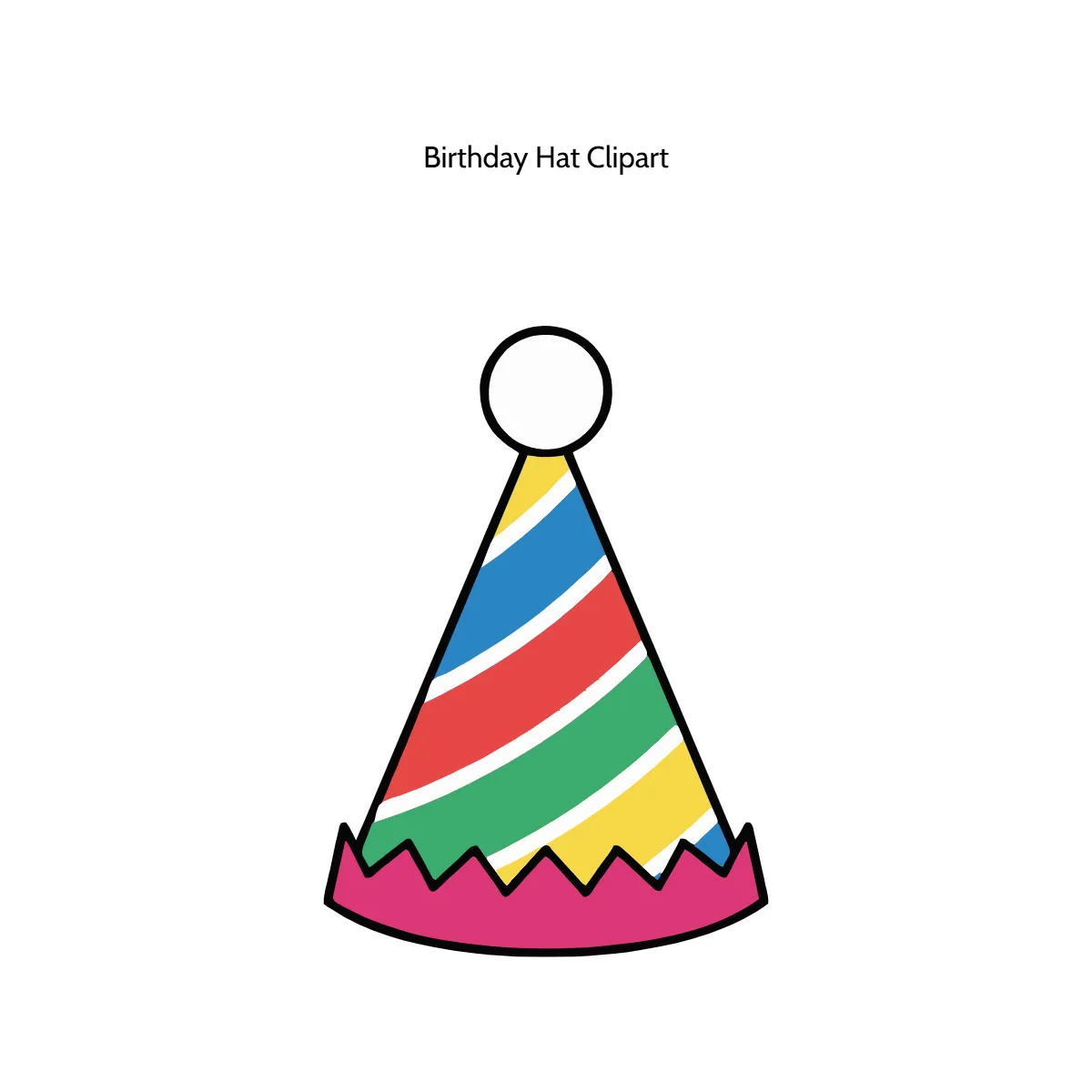 Free Birthday Hat Vector Clipart (PNG, SVG) to Edit Online
