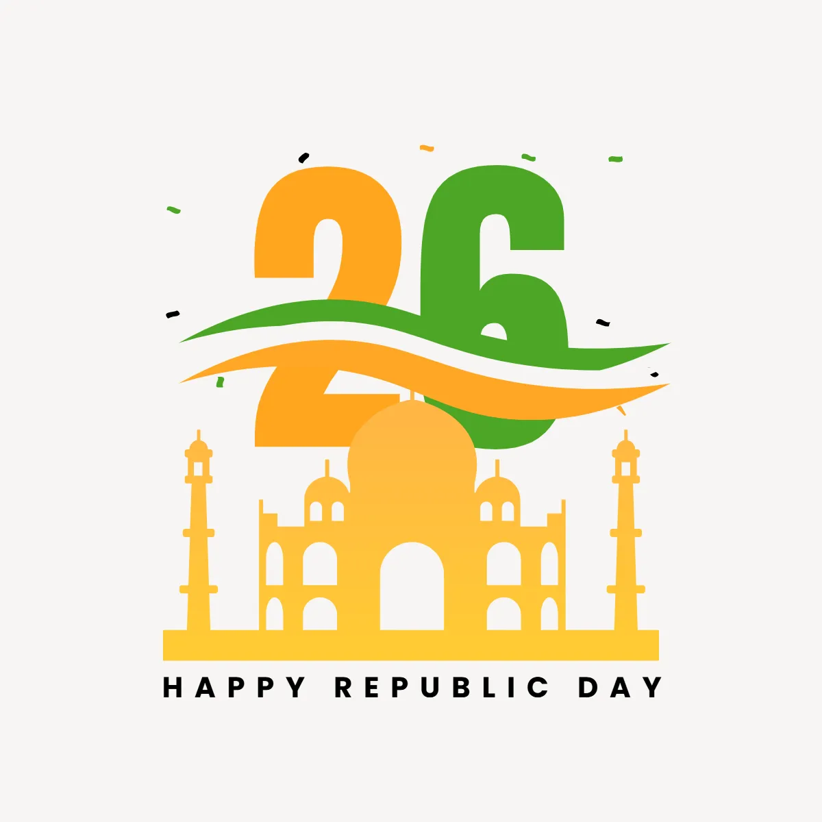 Free Jan 26 India Republic Day Cliparts Template to Edit Online