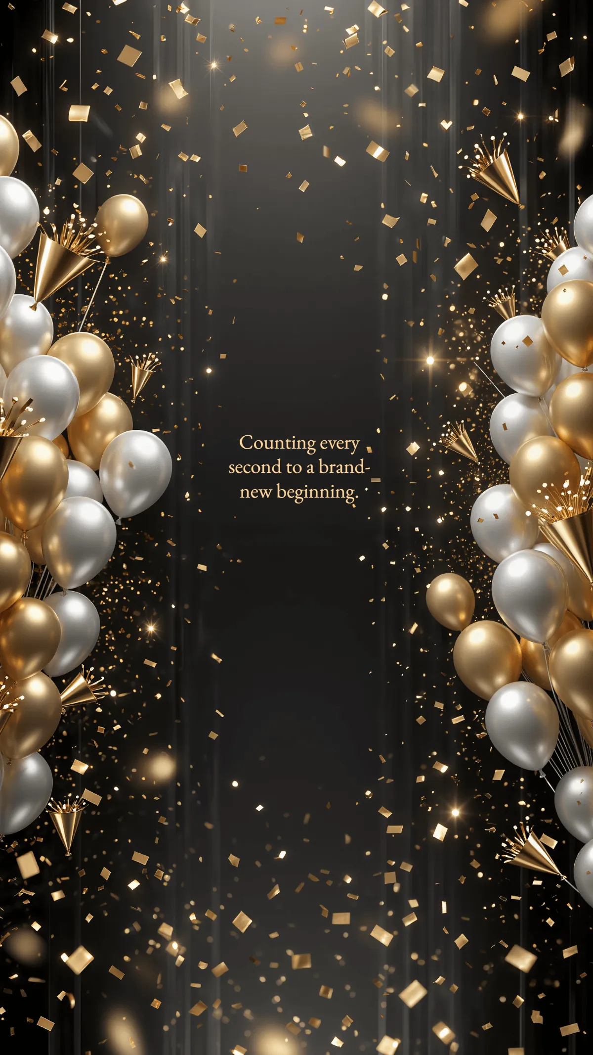 Free Countdown New Year Mobile Wallpaper Template to Edit Online