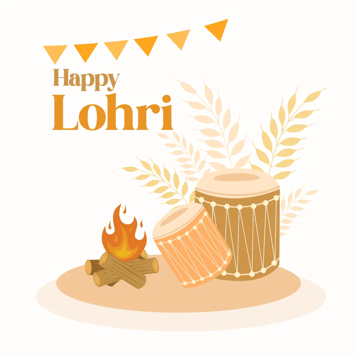 Free Lohri Festival Clip Art Templates to Edit Online