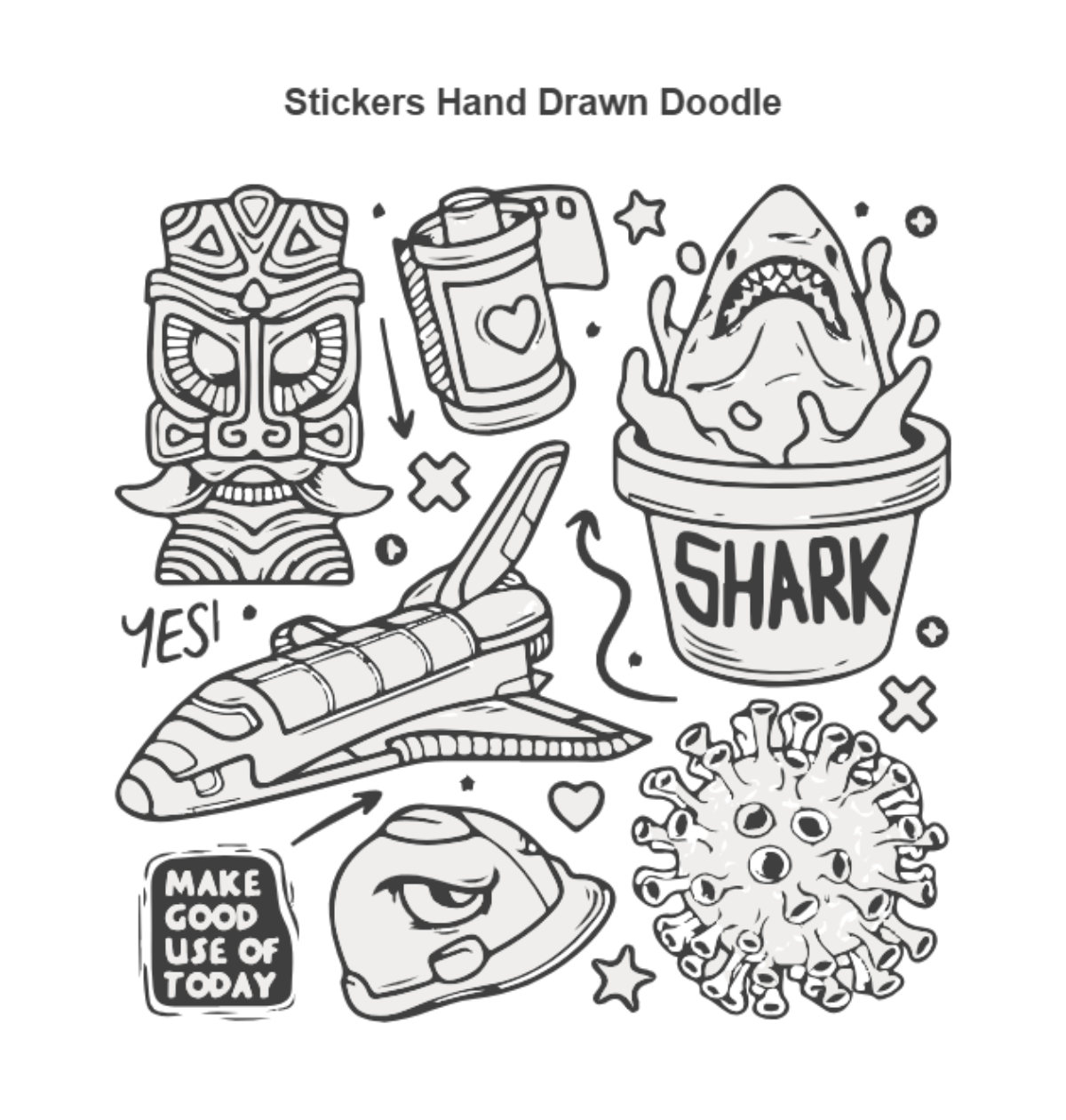 Free Stickers Hand Drawn Doodle to Edit Online Free Stickers Hand Drawn Doodle to Edit Online