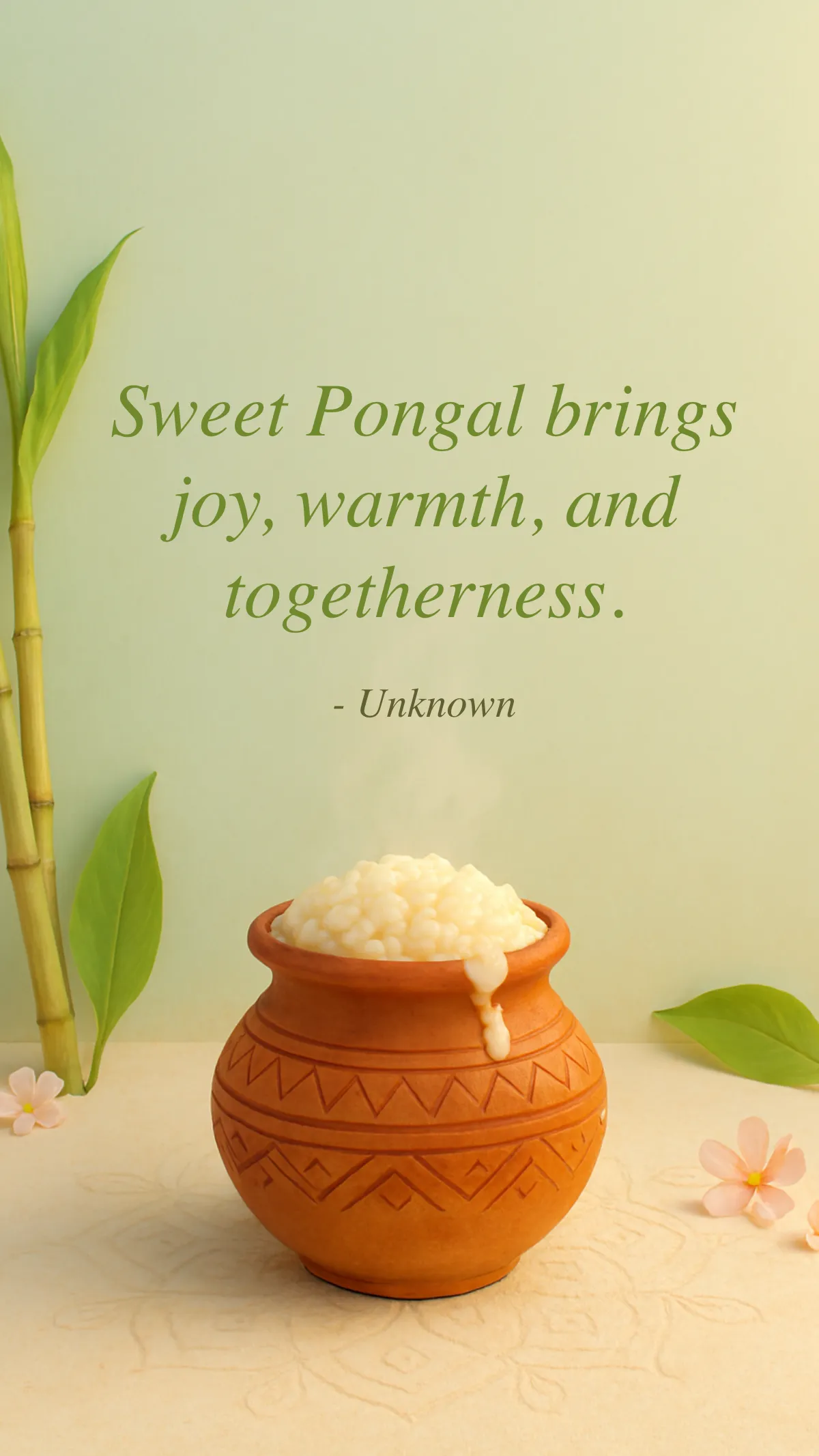 Sweet Pongal Quote Template