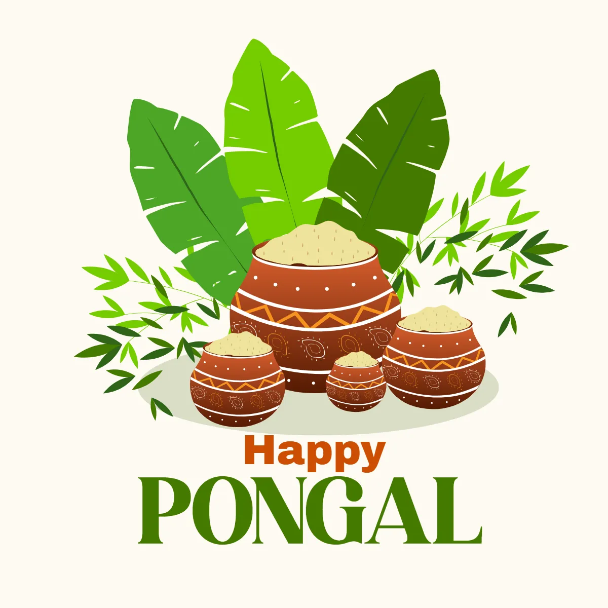 Free India Festival Pongal Clip Arts Template to Edit Online