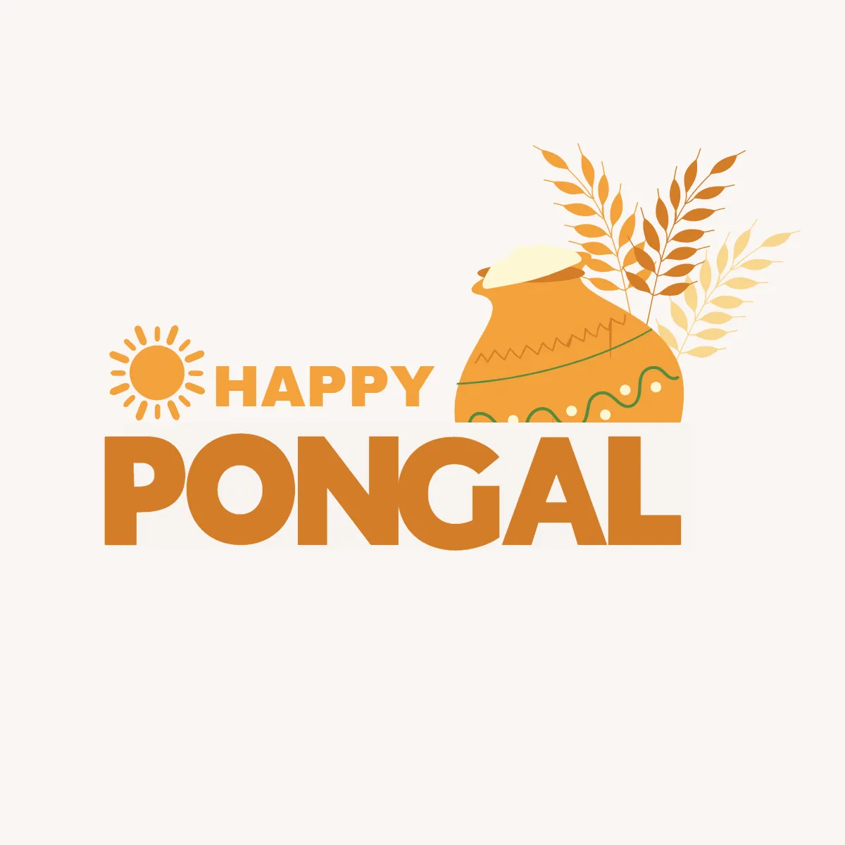 Free Happy Pongal Clip Arts Template to Edit Online