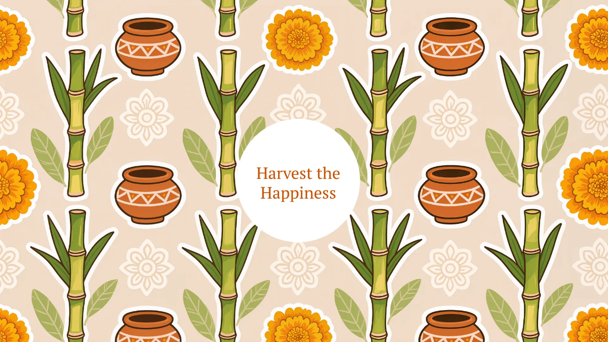 Free Pattern Pongal Background Template to Edit Online