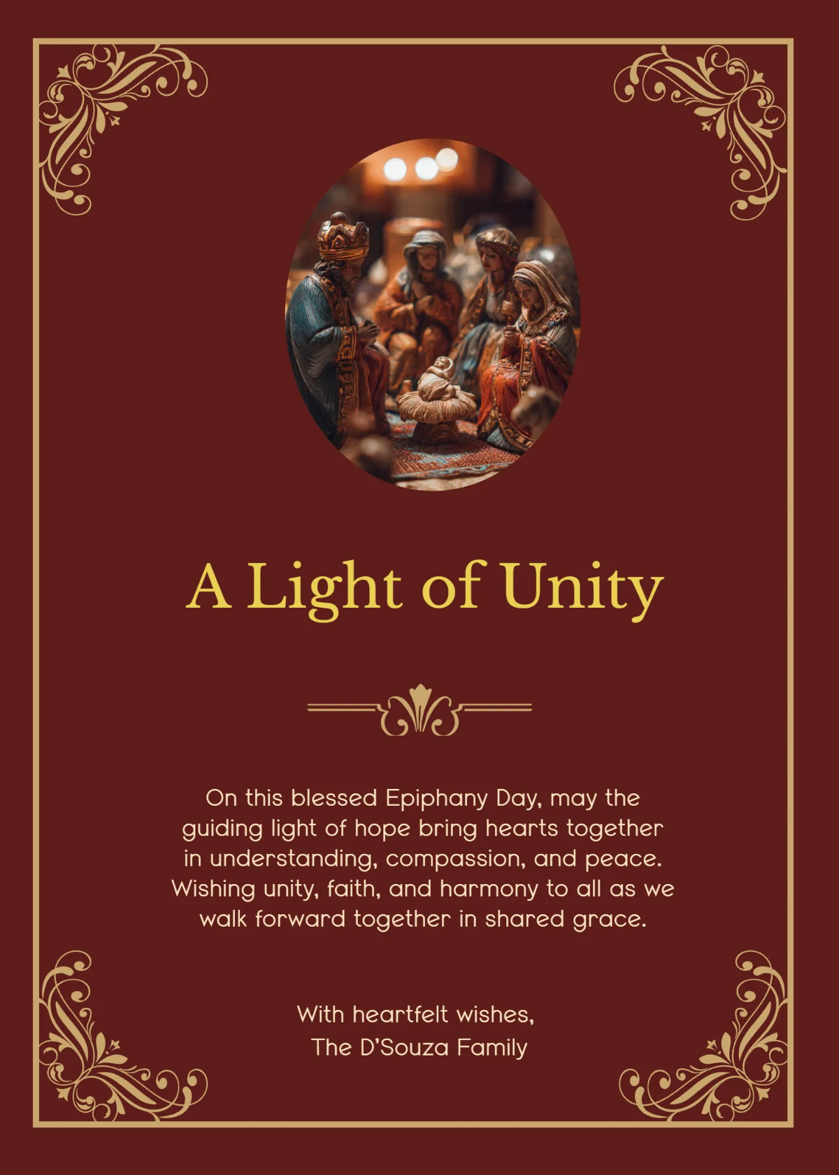 Epiphany Unity Wishes Template