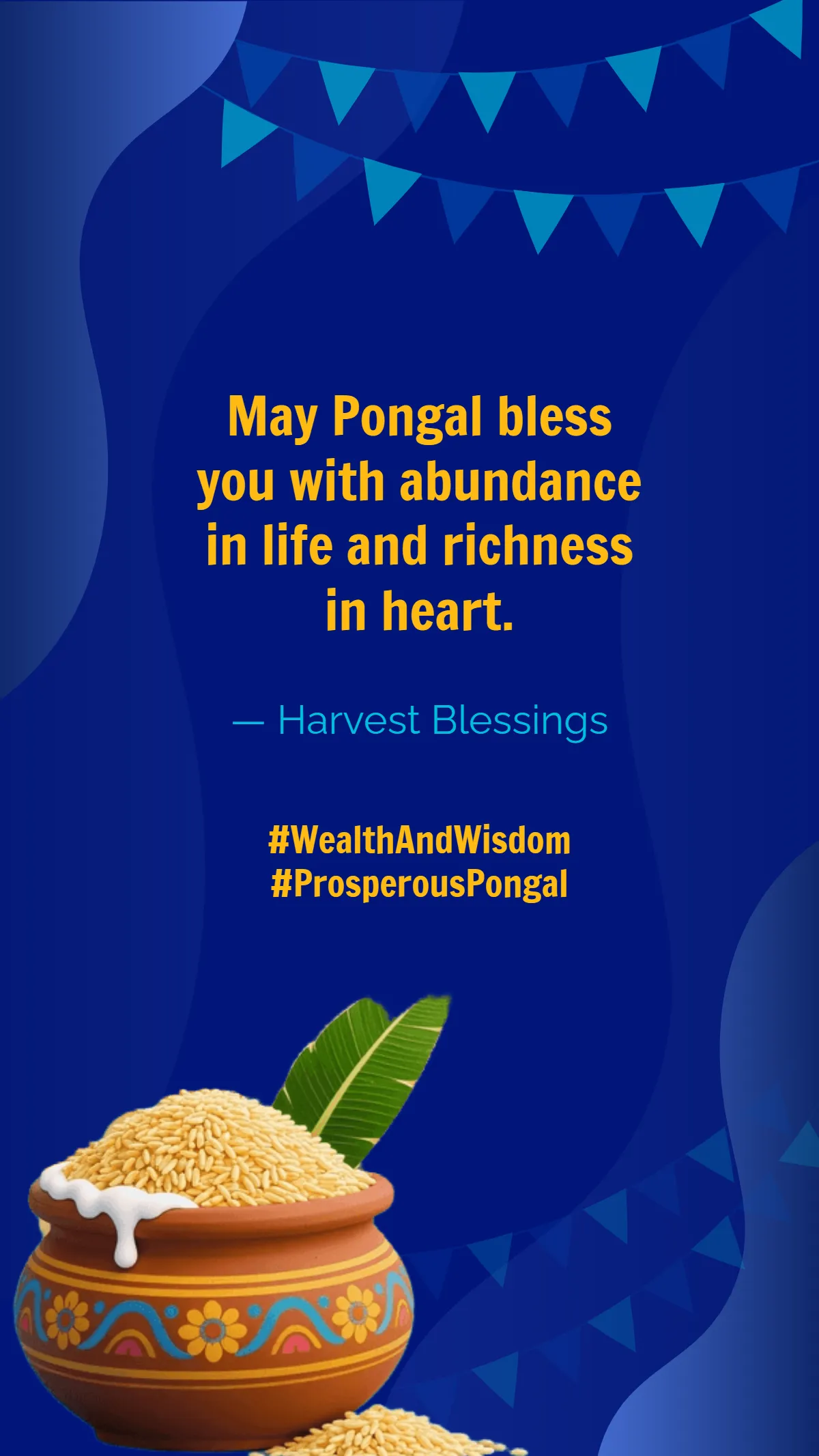 Free Pongal Wealth Quote Template to Edit Online