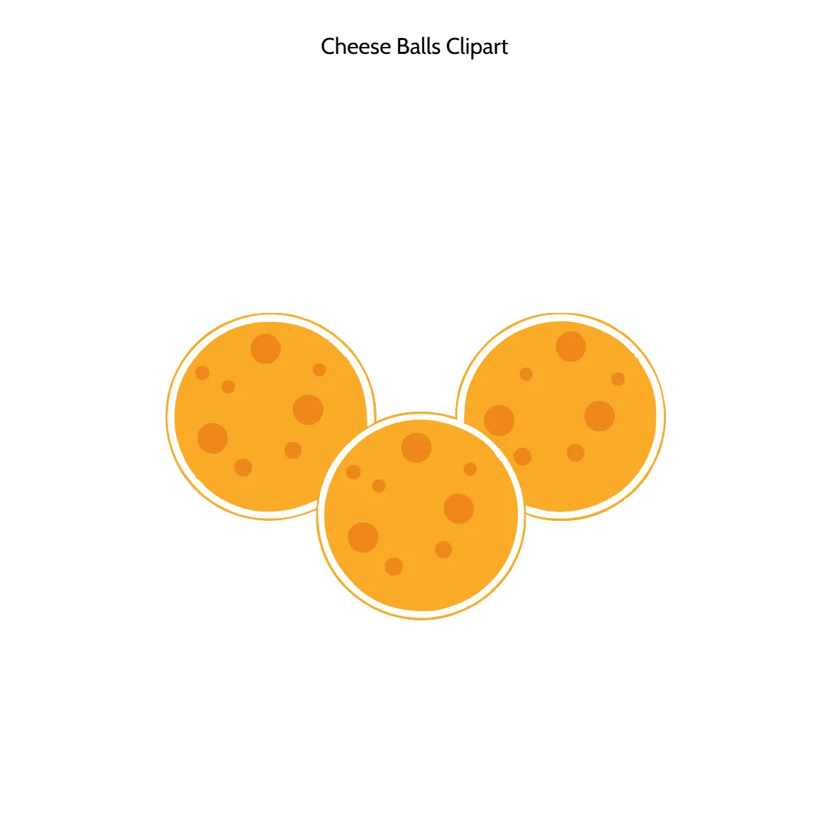 Free Cheese Balls Clipart Template to Edit Online