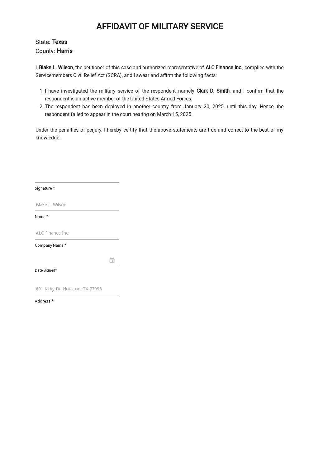 military-affidavit-fill-out-and-sign-printable-pdf-template-signnow