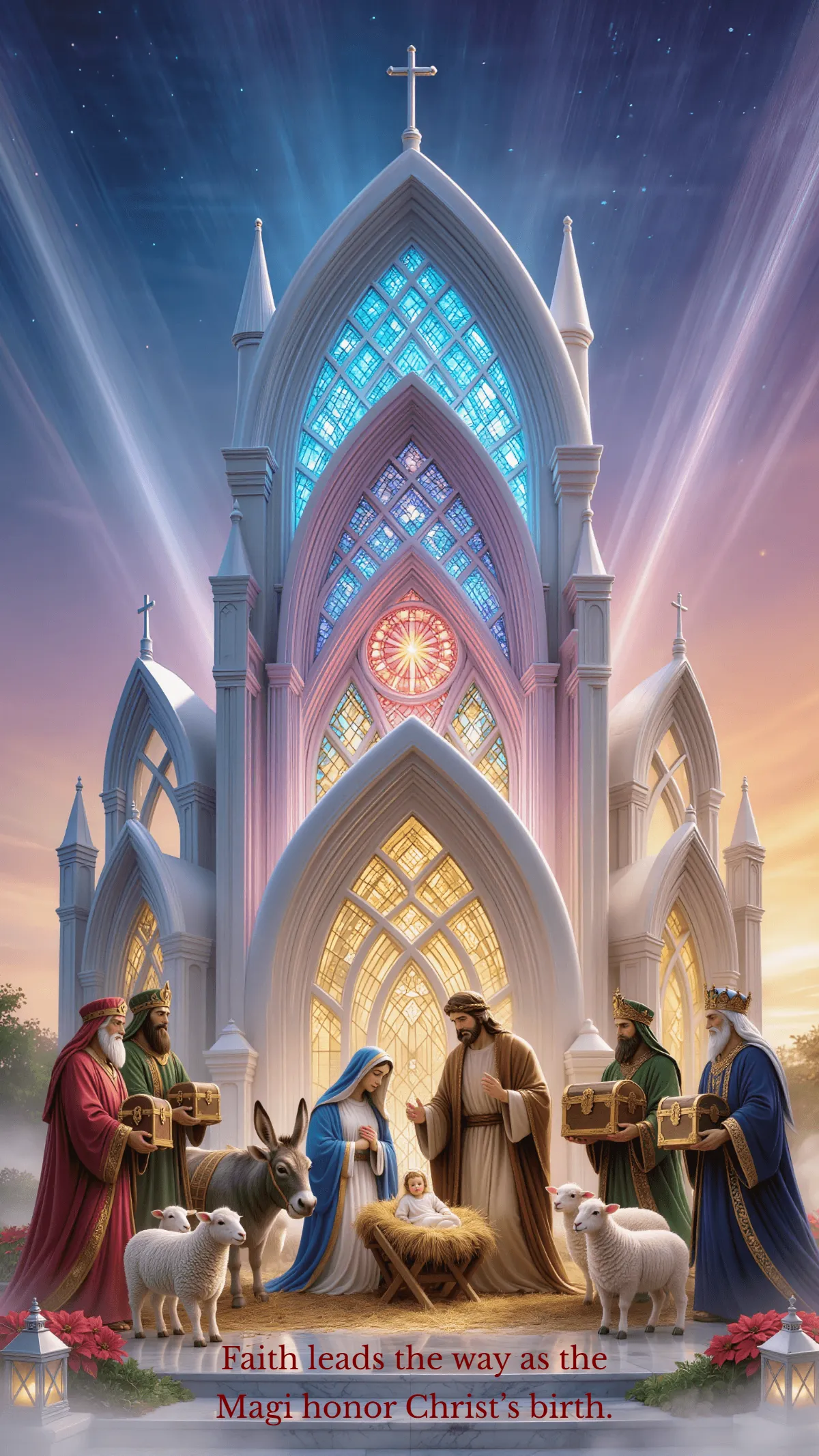 Free Epiphany Religious Wallpaper Template to Edit Online