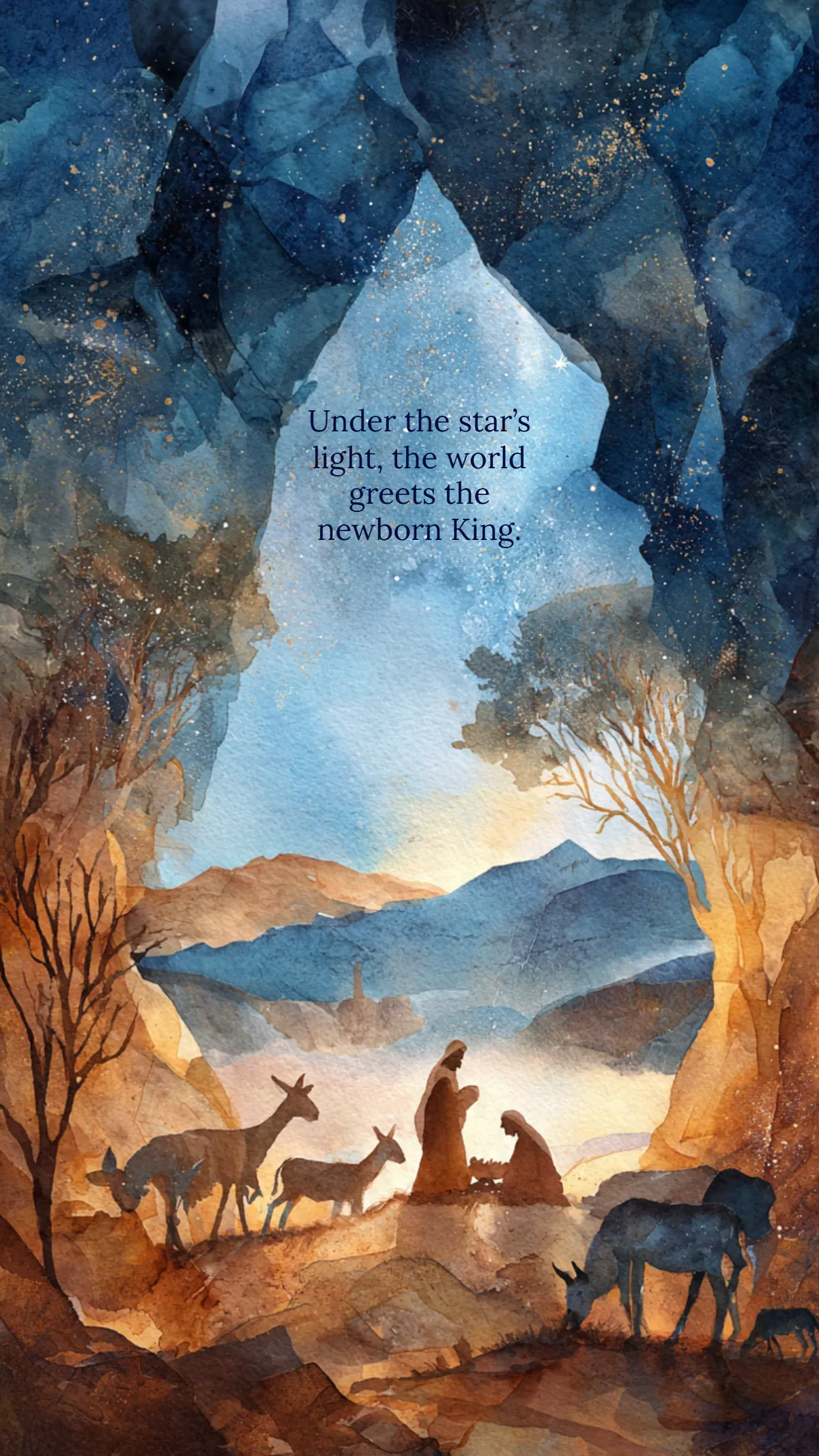 Free Water Color Epiphany Wallpaper Template to Edit Online