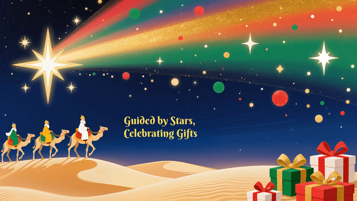 Free Colorful Epiphany Background Template to Edit Online