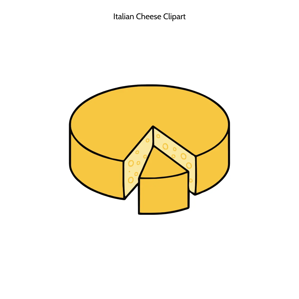 Free Italian Cheese Cartoon Vector Clipart (PNG, SVG) to Edit Online