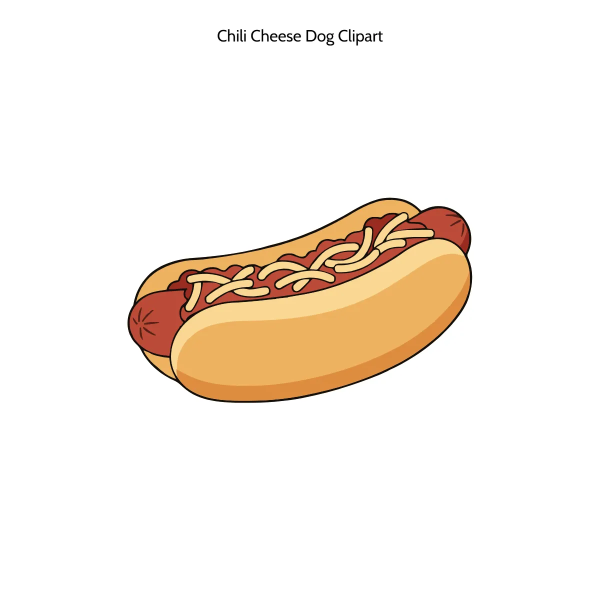 Free Chili Cheese Dog Vector Clipart (PNG, SVG) to Edit Online
