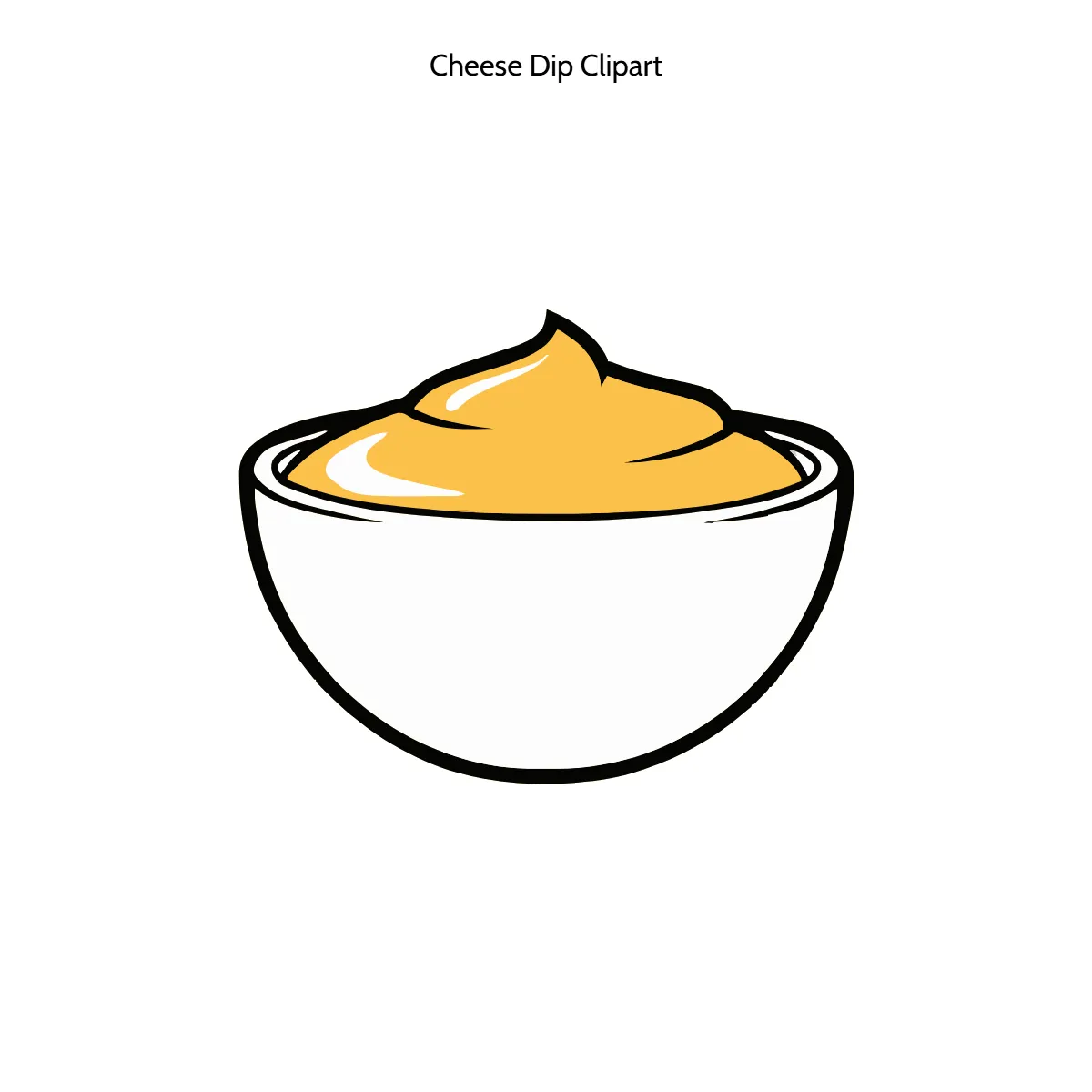 Free Cheese Dip Vector Clipart (PNG, SVG) to Edit Online